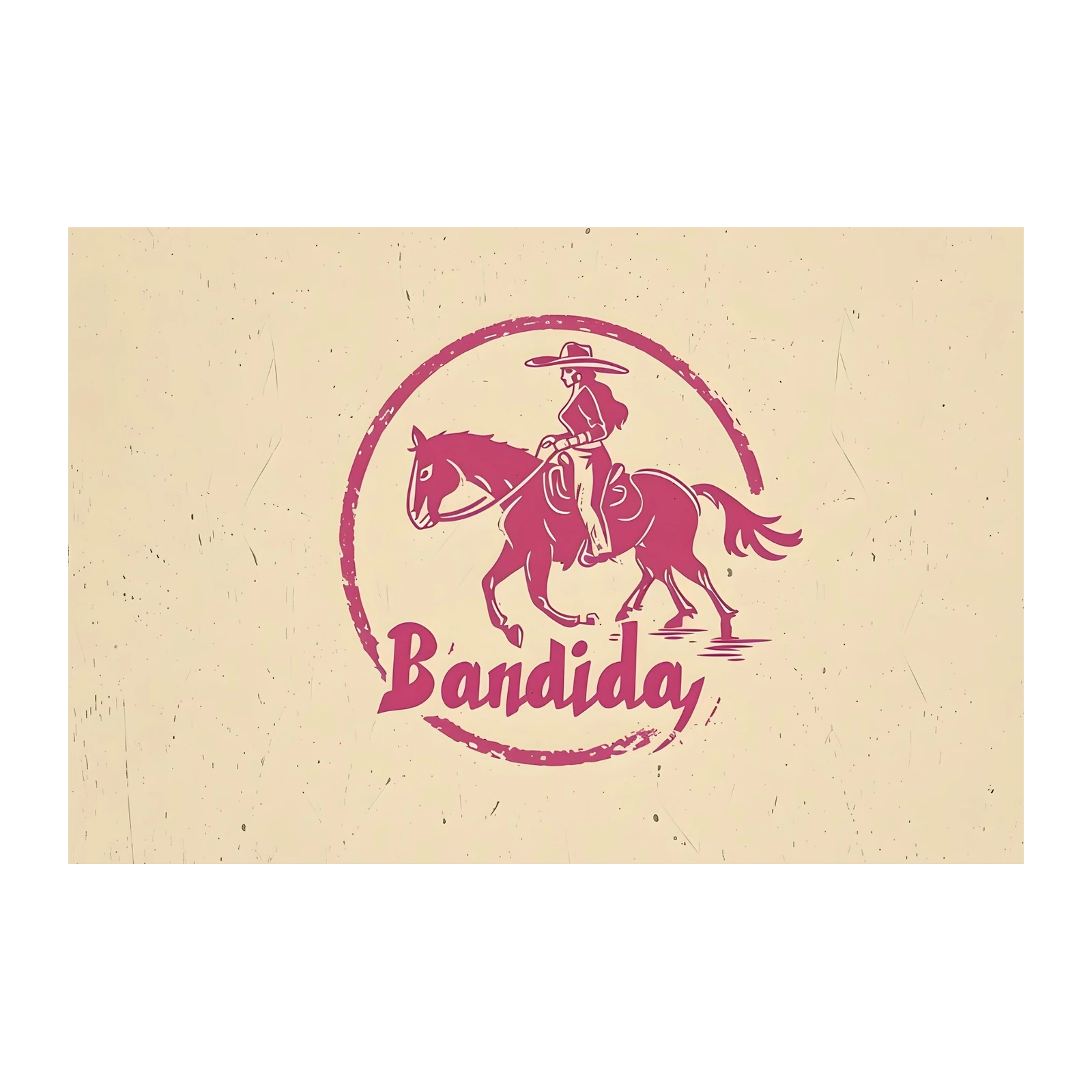 Vintage Bandida Horse & Rider Wall Art