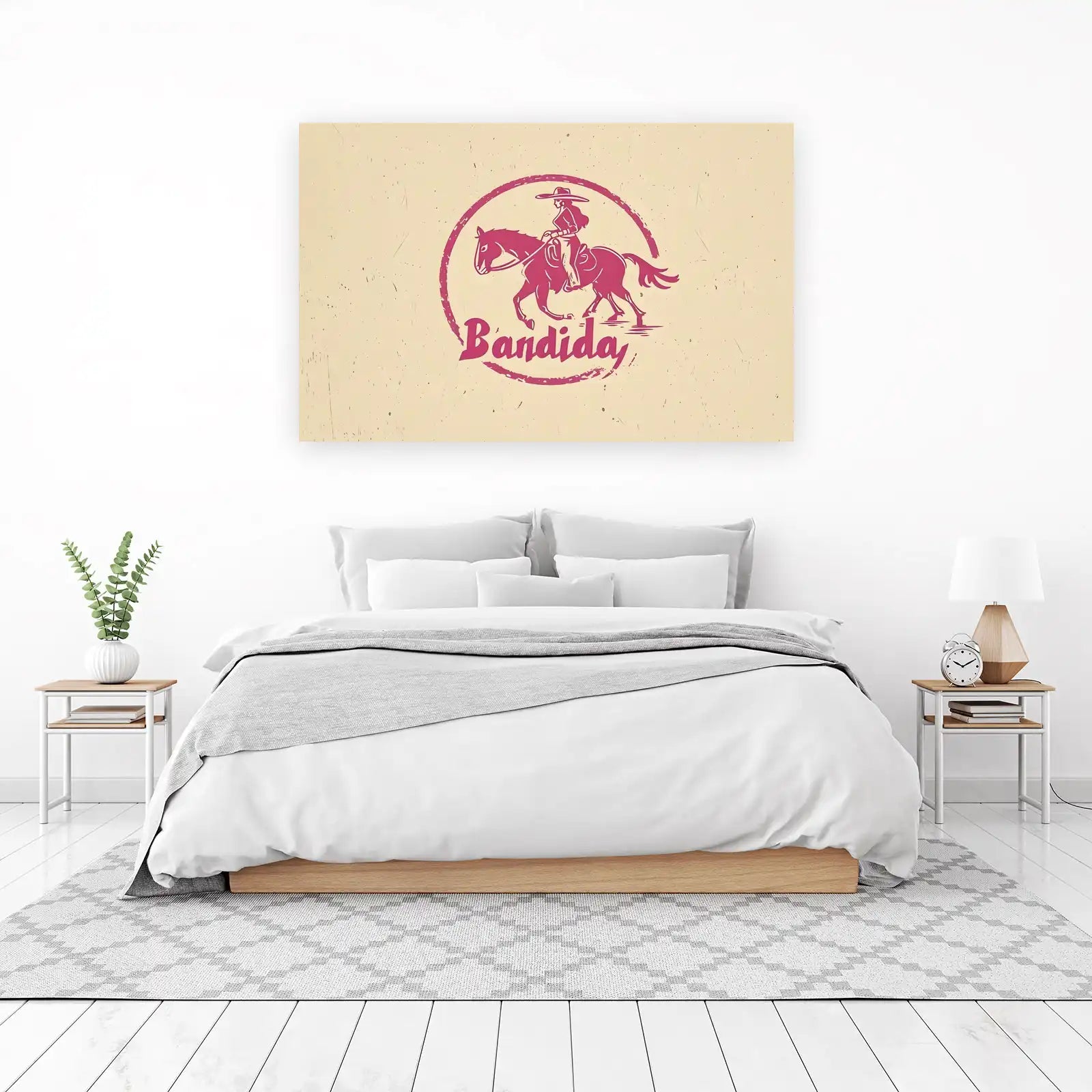 Vintage Bandida Horse & Rider Wall Art