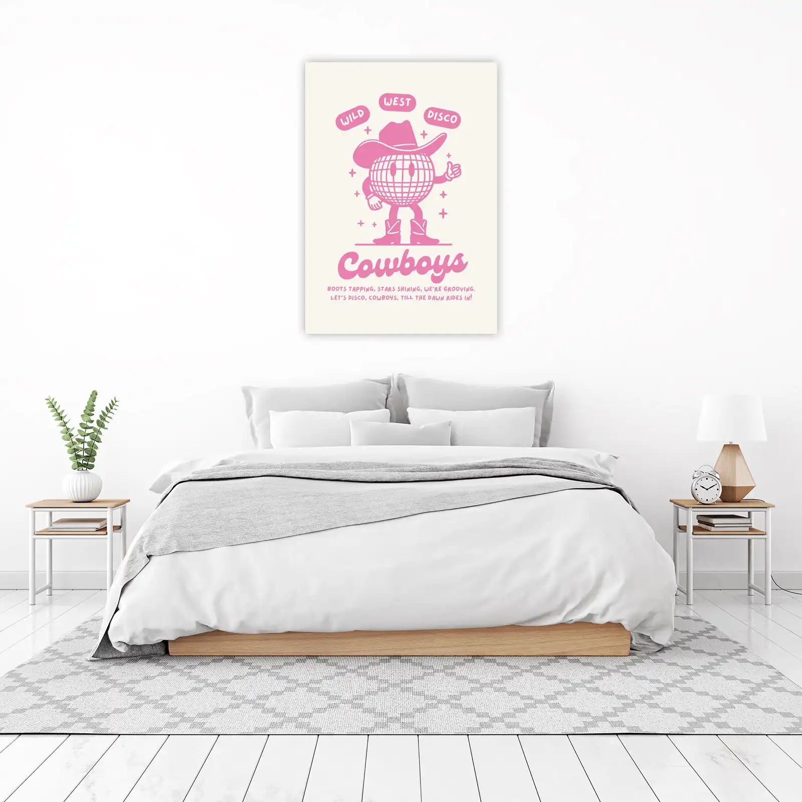 Disco Cowboy Wall Art Wall Art