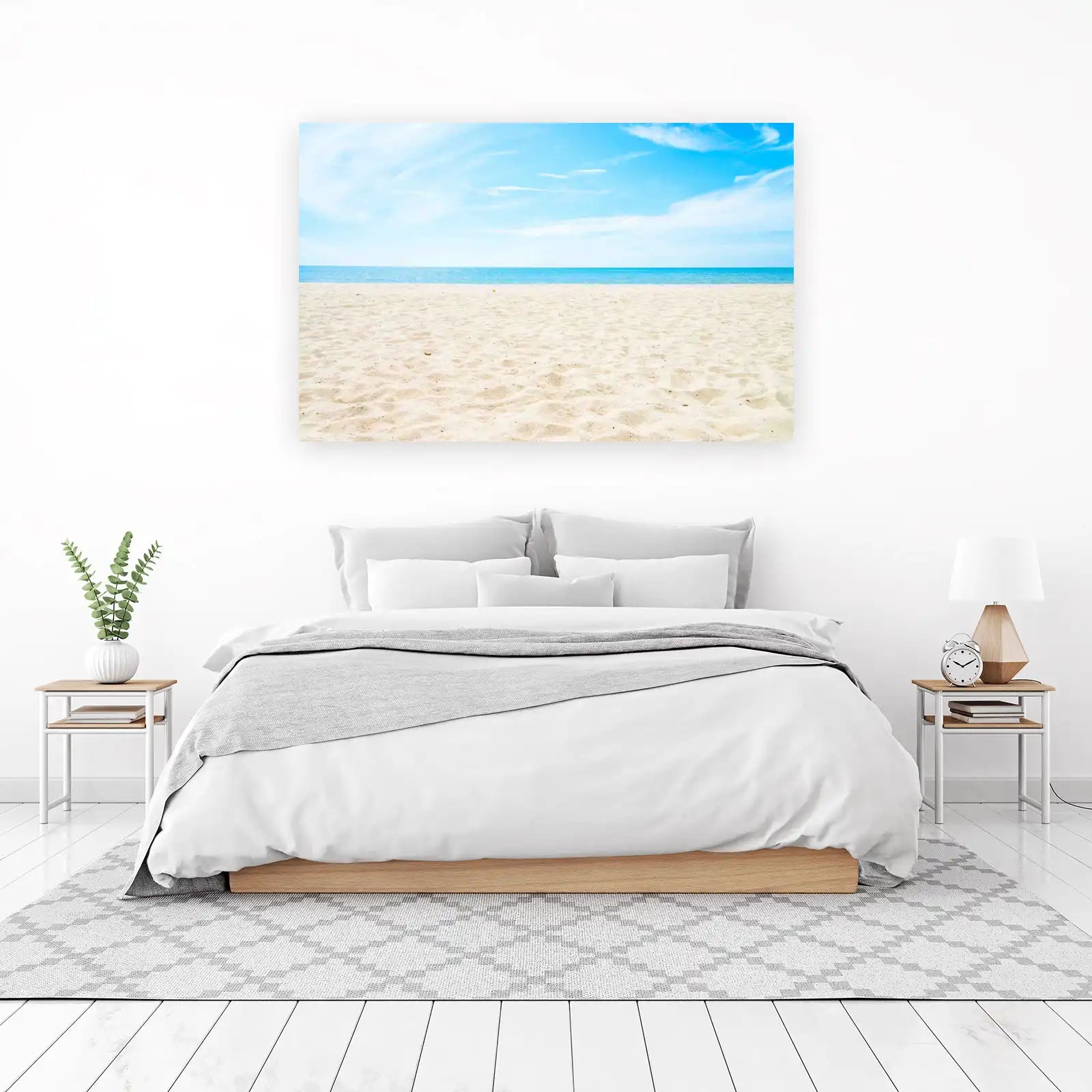 Serene Beach Horizon Wall Art