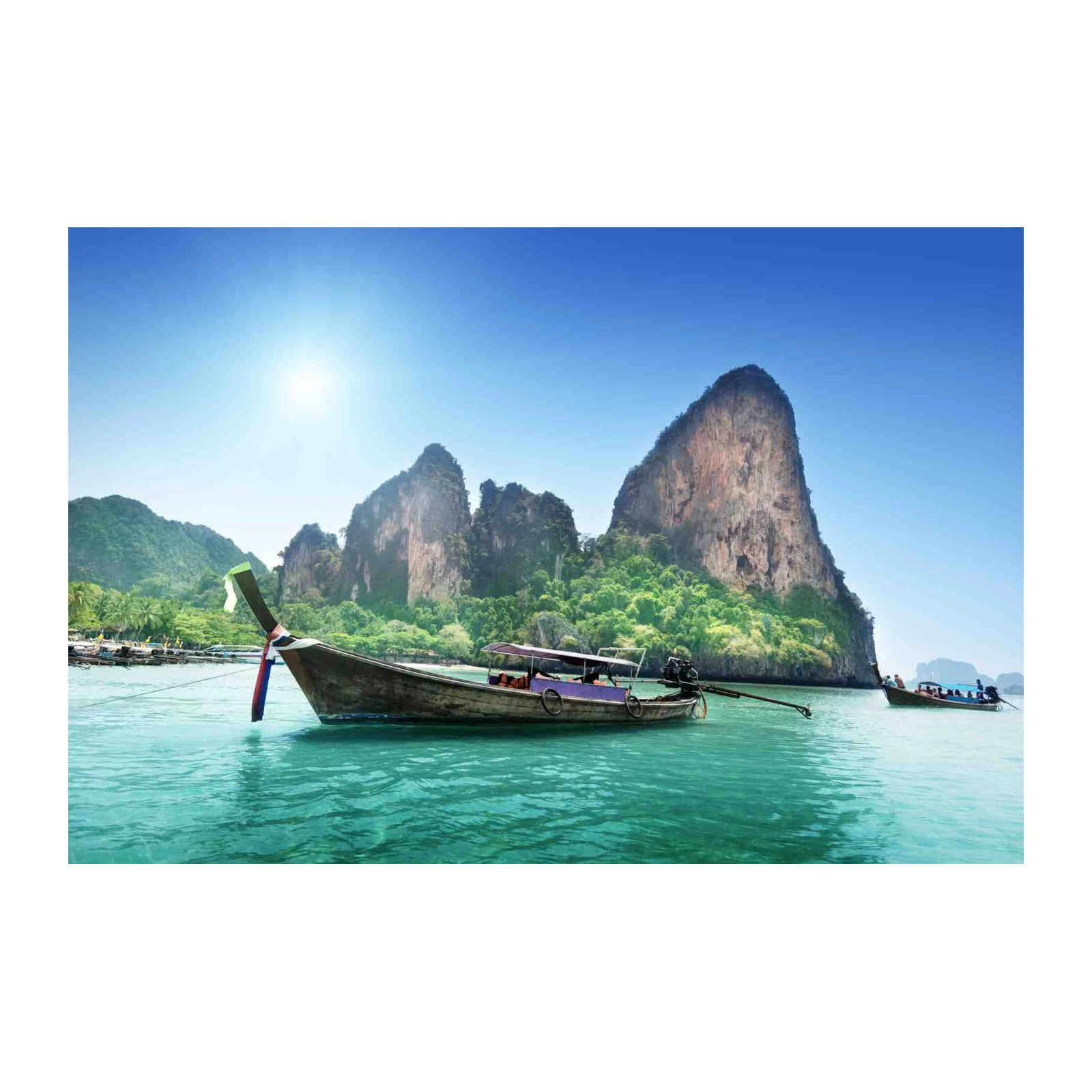 Tropical Thailand Longtail Boat Wall Art