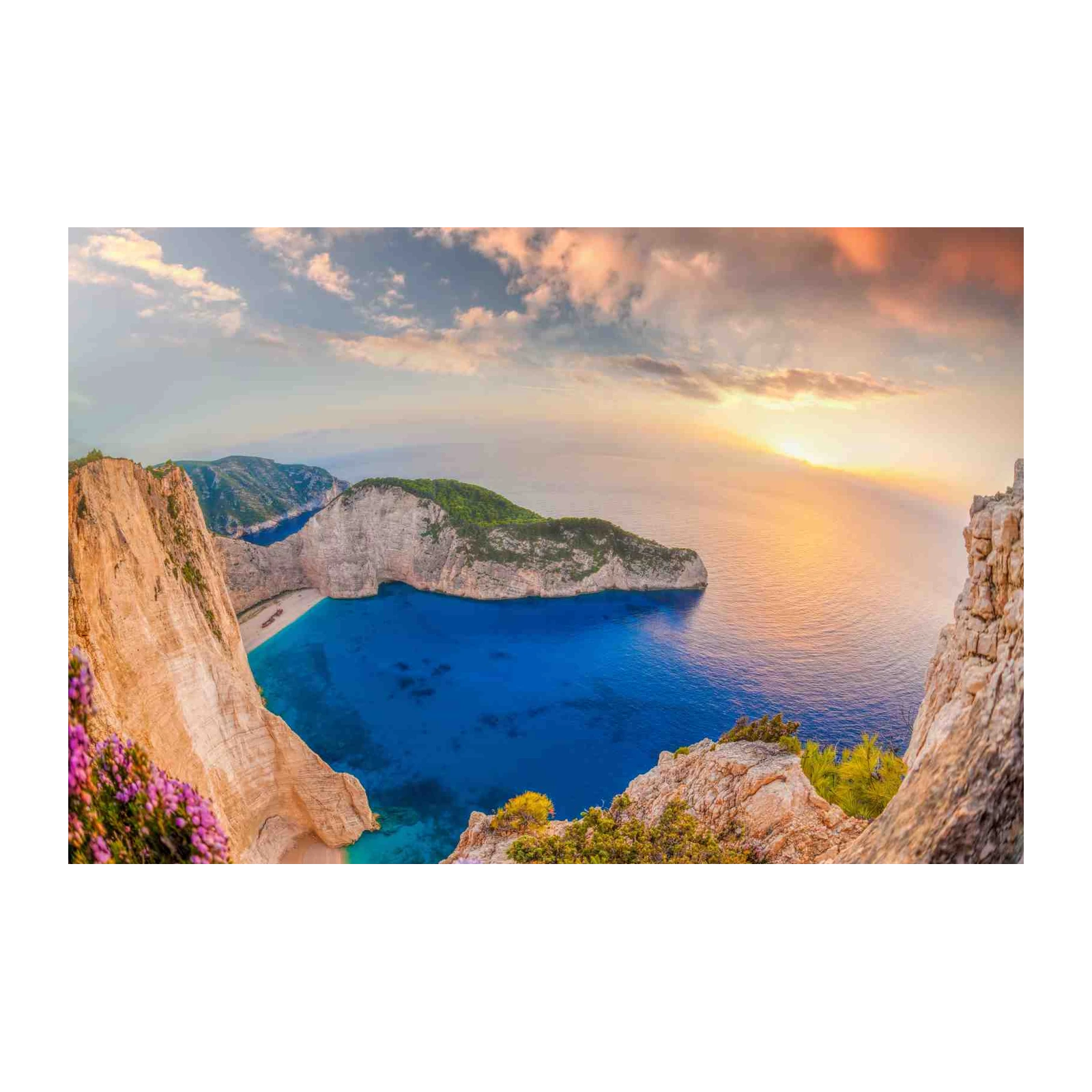 Navagio Beach Serenity: Greece Ocean View Wall Art