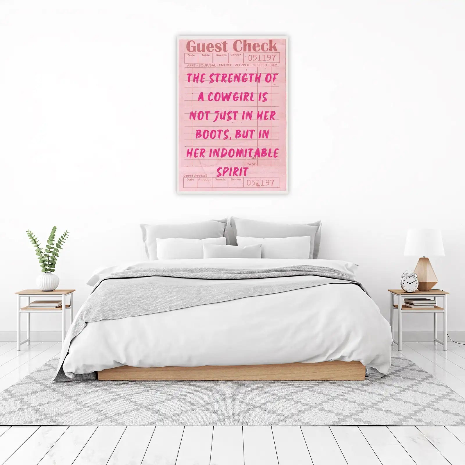 Cowgirl Spirit Inspirational Quote Wall Art