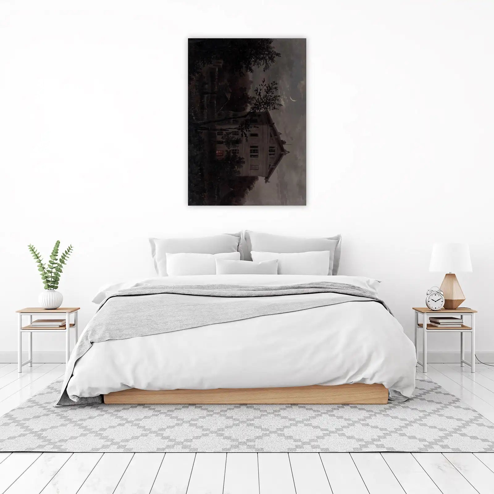 Mysterious Moonlight Manor Wall Art