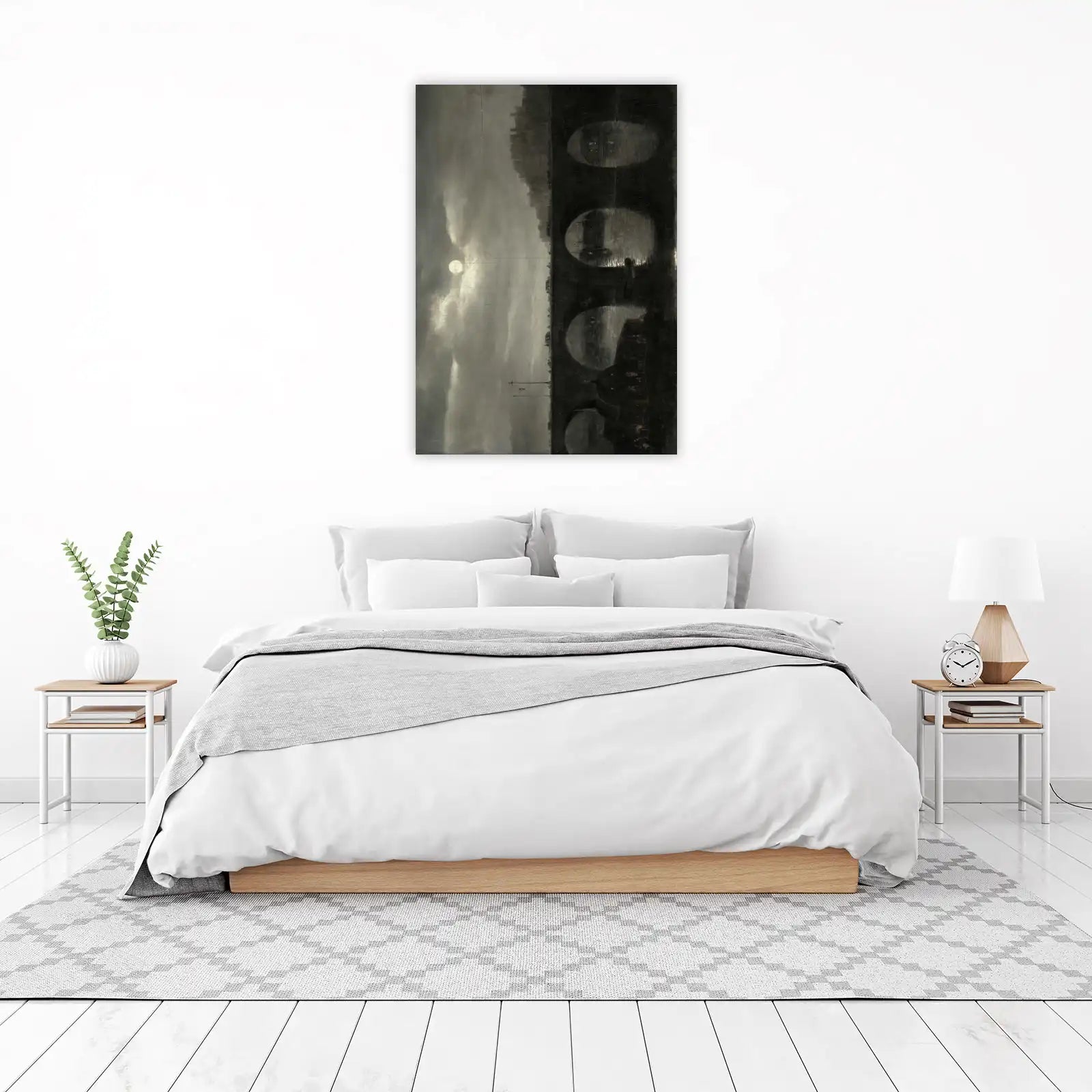 Mysterious Moonlight Bridge Wall Art Wall Art