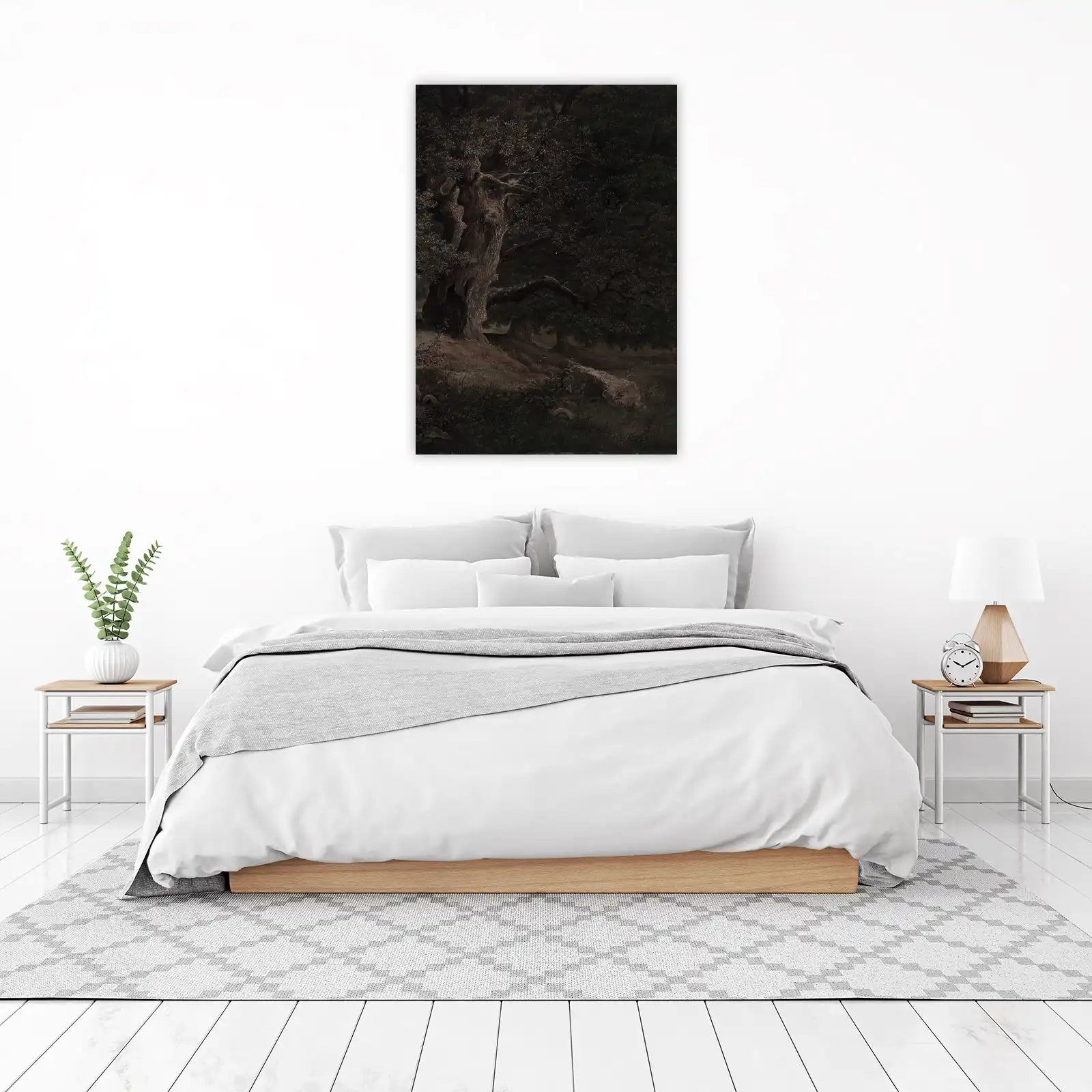 Mysterious Forest Ancient Trees Wall Art