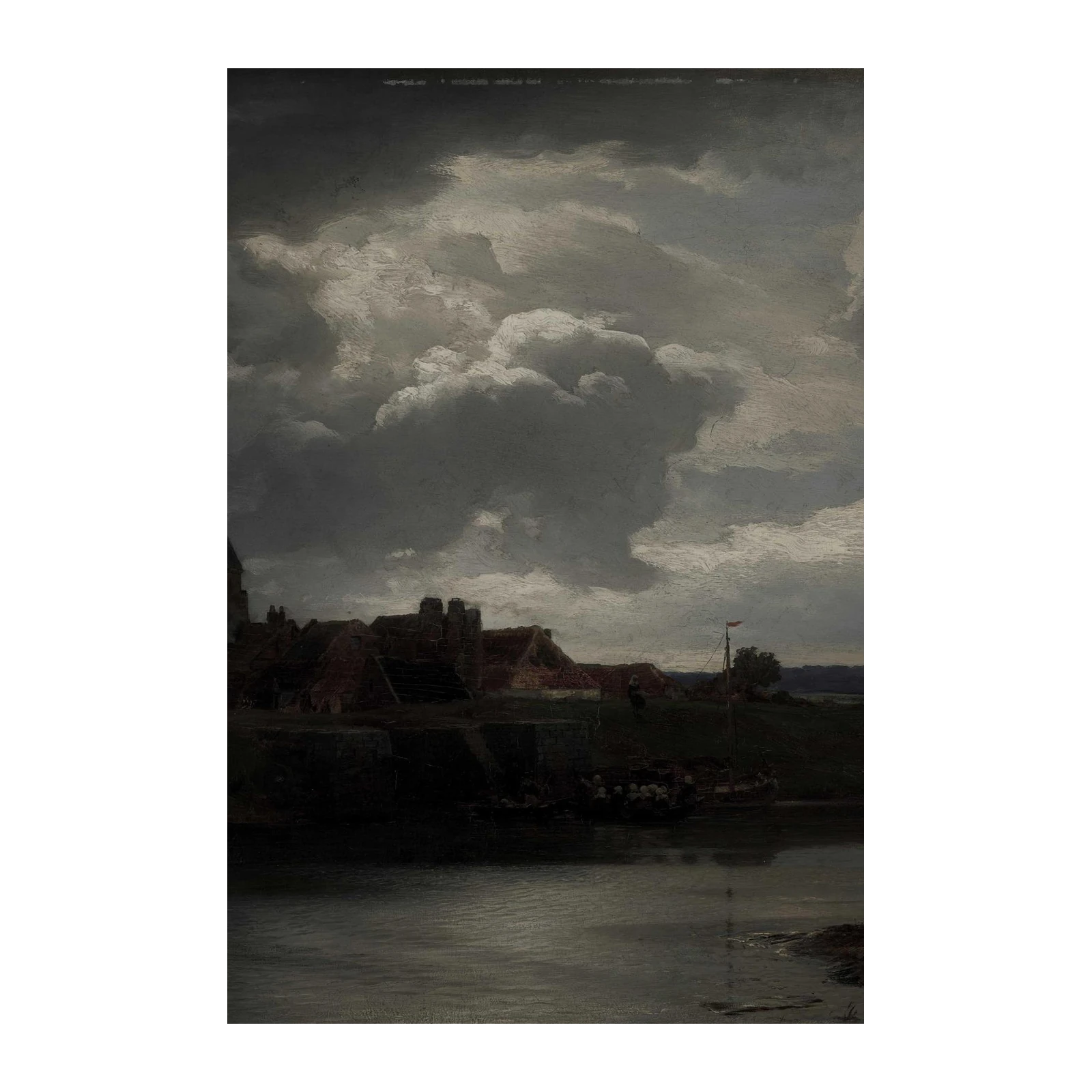 Dramatic River Landscape Wall Art