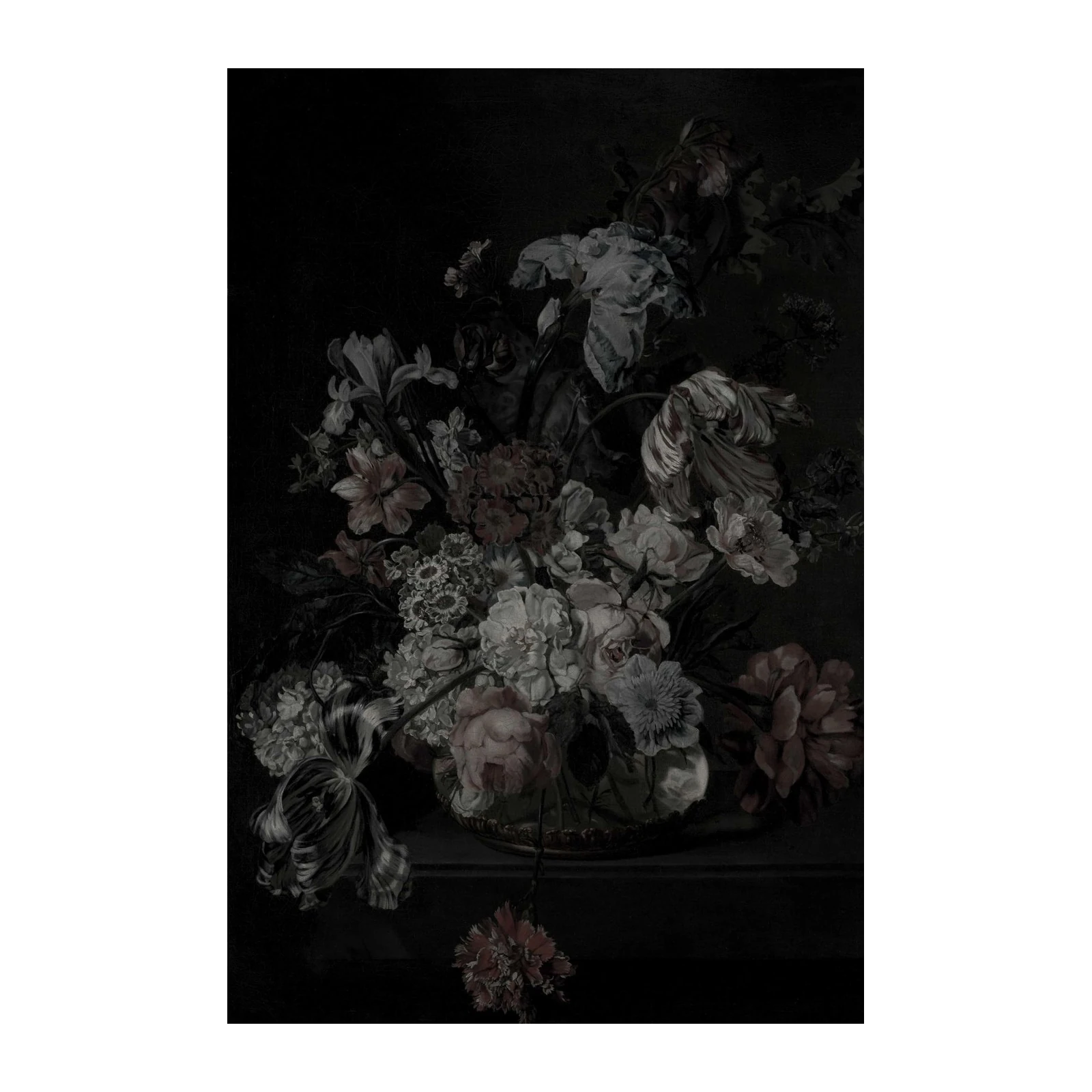Dark Floral Masterpiece Wall Art