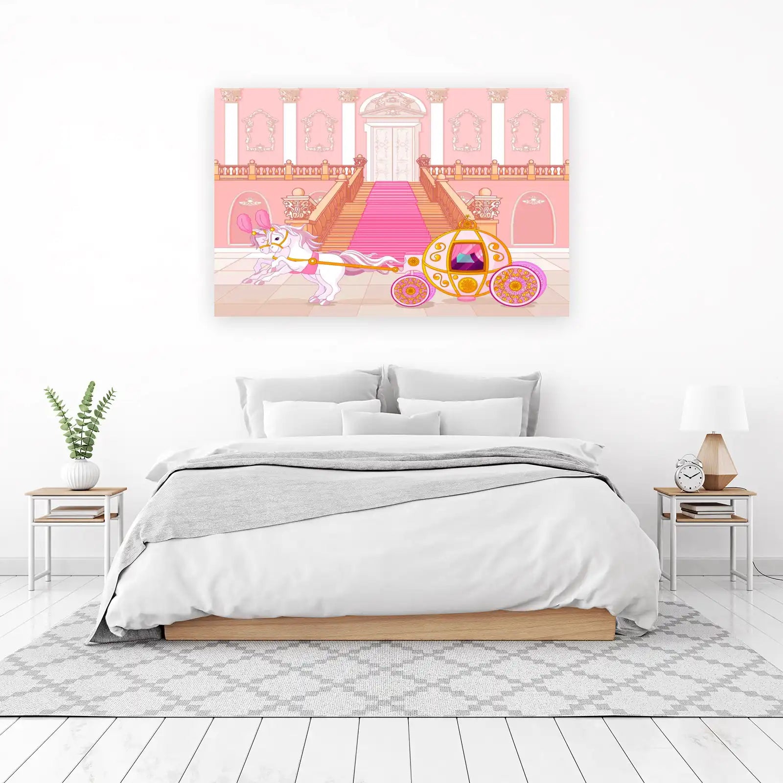 Enchanting Princess Carriage Wall Art