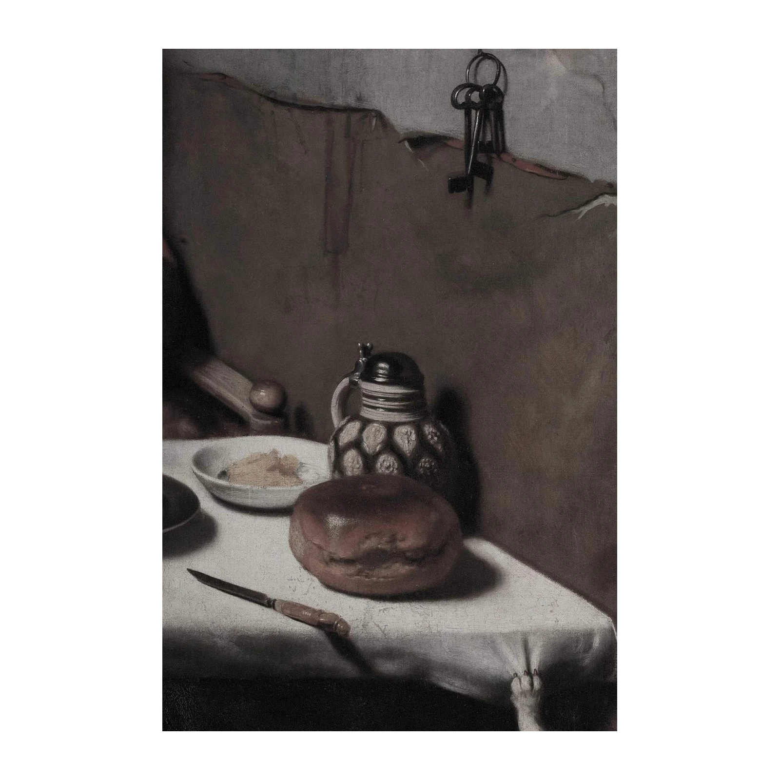 Old Masters Still Life Bread & Keys Wall Art
