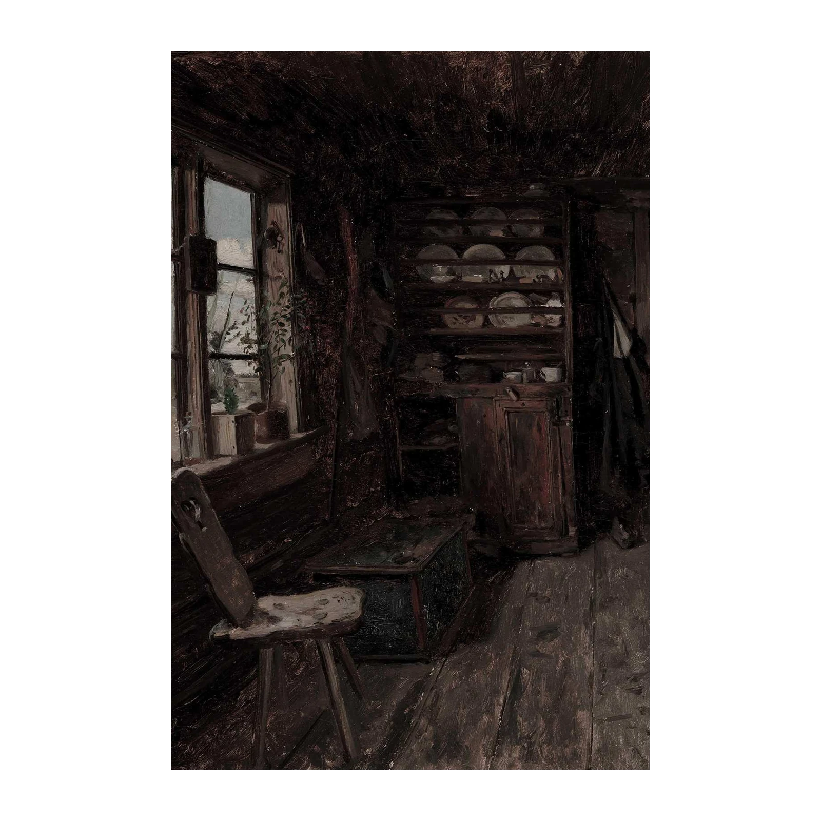 Rustic Kitchen Interior Vintage Wall Art