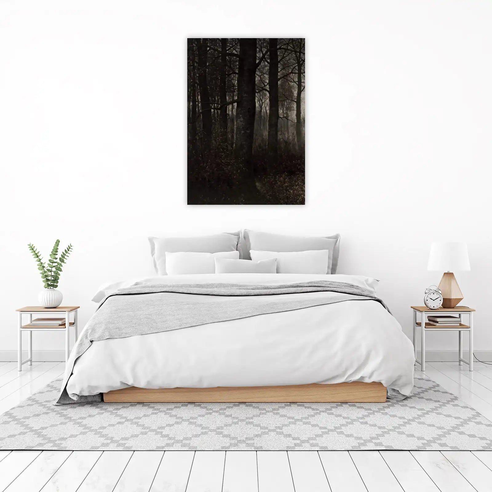 Mysterious Forest Landscape Wall Art