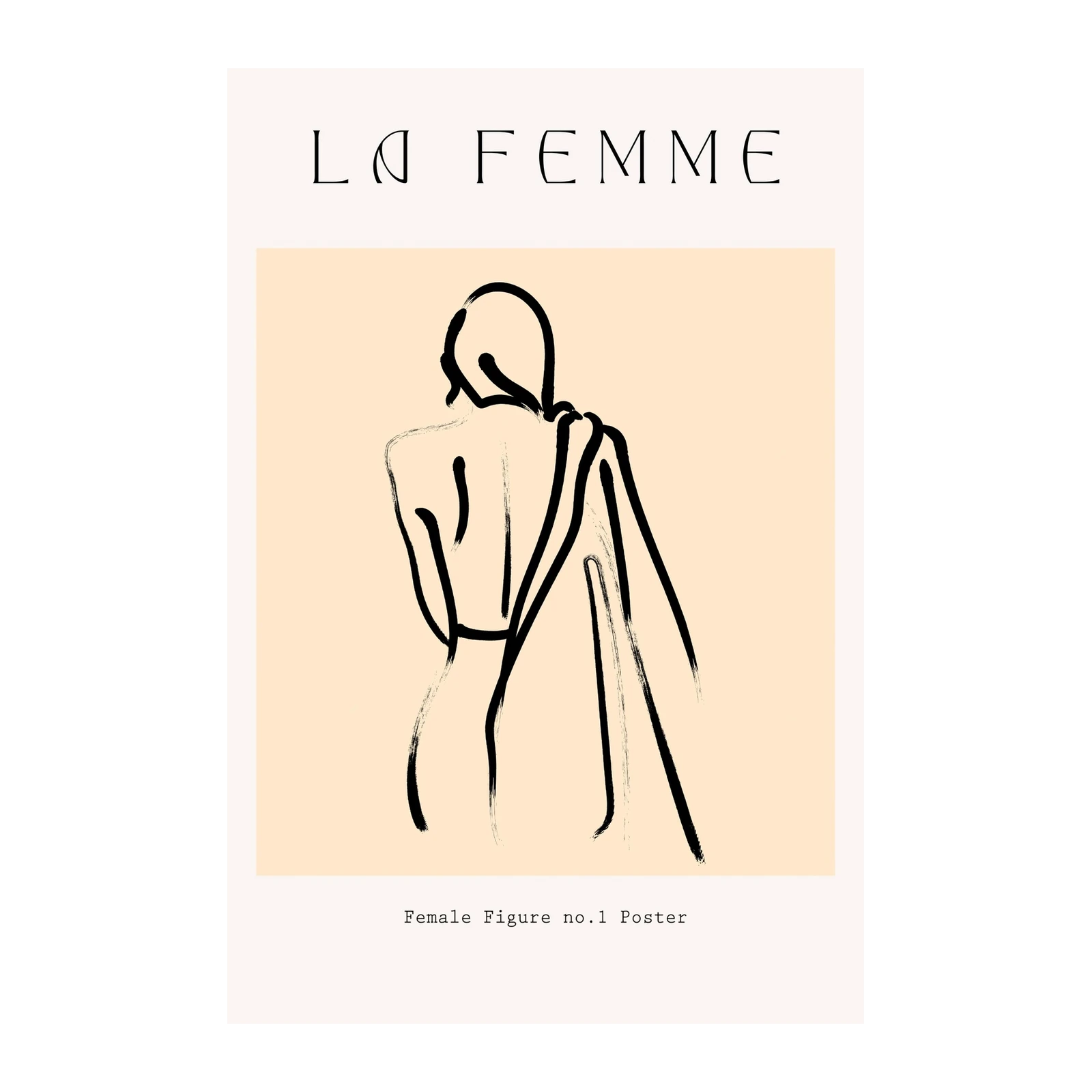 Elegant "La Femme" Minimalist Figure Wall Art