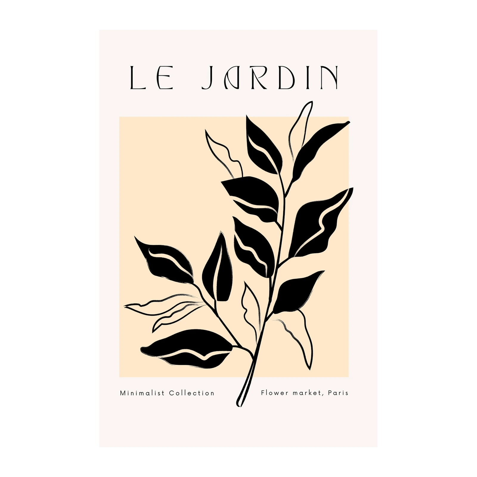 Minimalist Botanical Leaf Art Wall Art