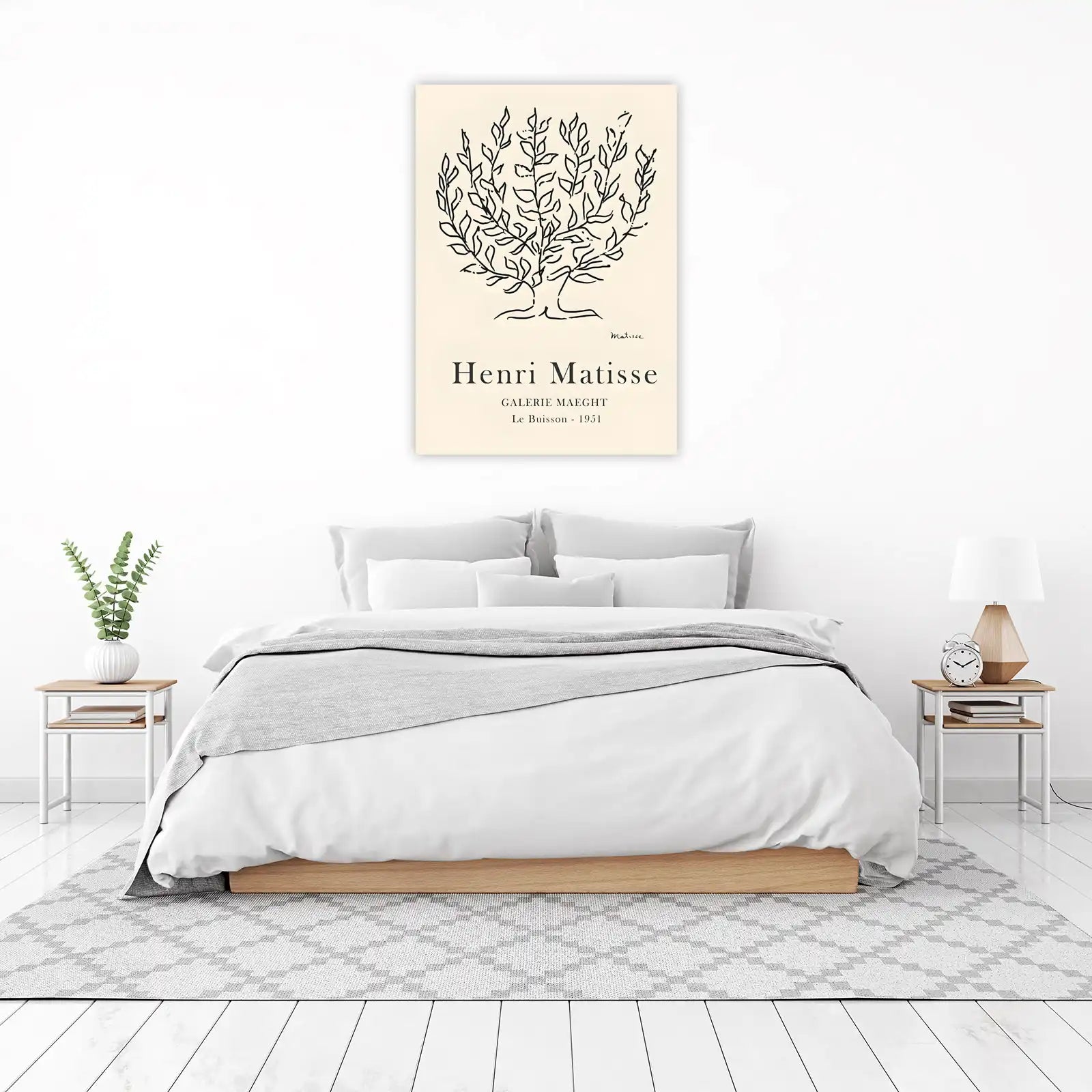 Henri Matisse "Le Buisson" Black & White Wall Art
