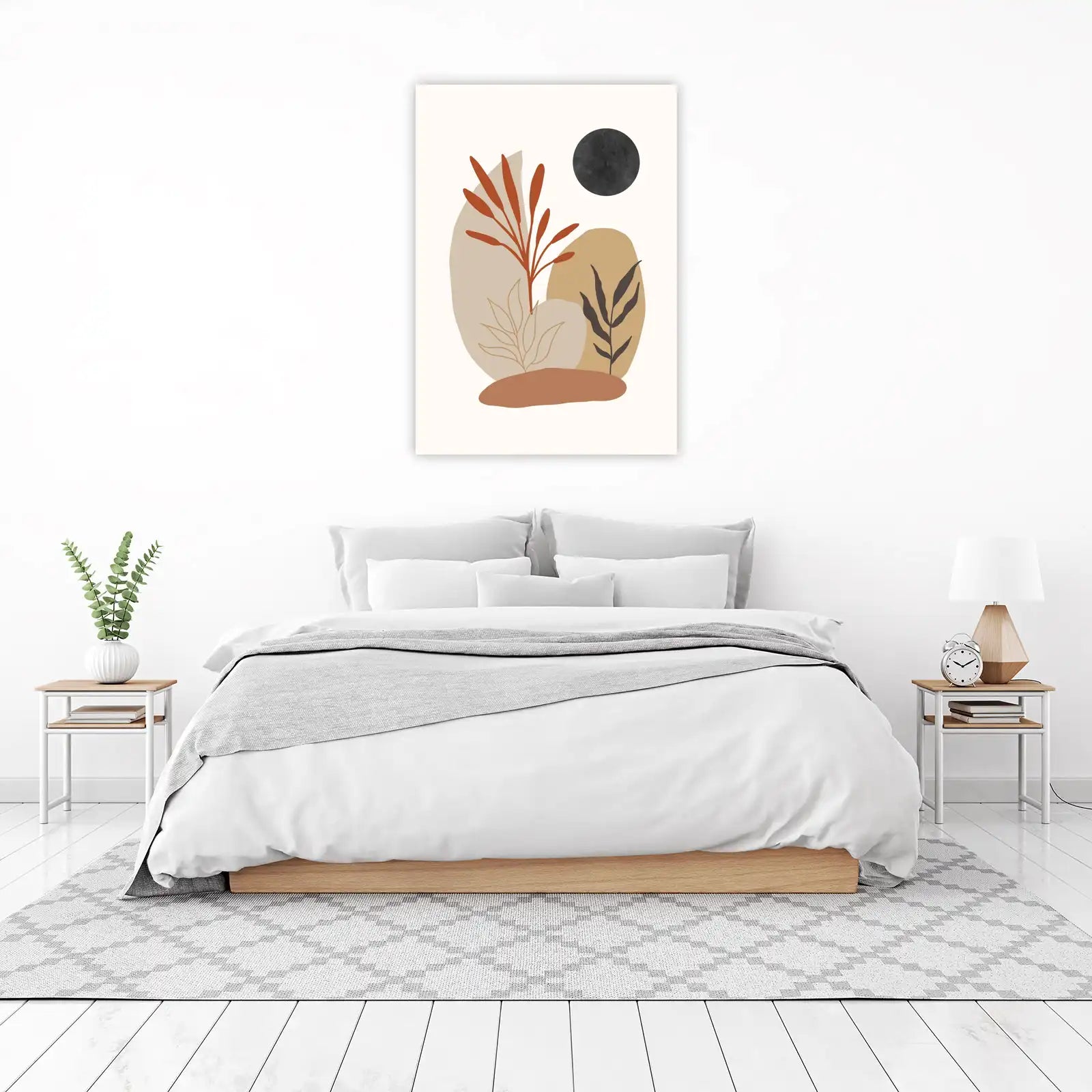 Boho Abstract Botanical Wall Art
