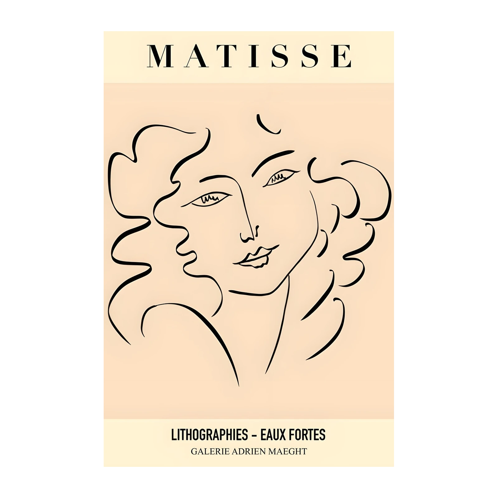 Matisse Face Line Art Wall Art