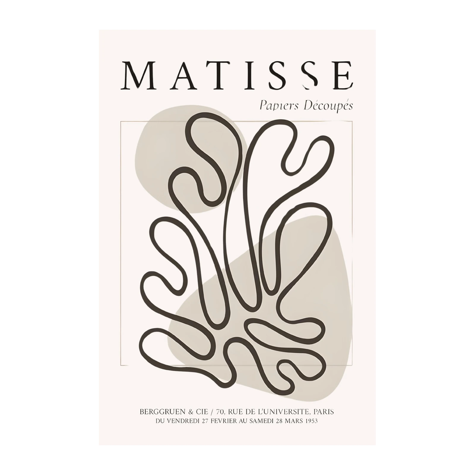 Abstract Matisse Cut-Out Wall Art