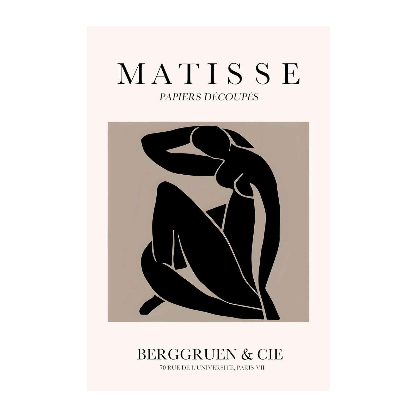 Matisse Inspired Figure Black Cut Out Wall Art