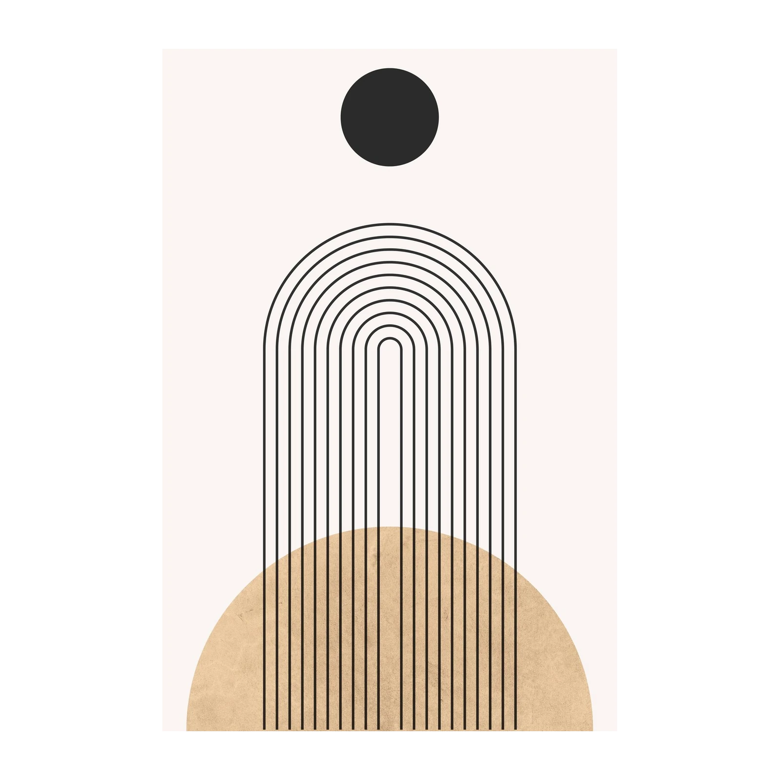 Modern Mid-Century Arch Boho Wall Art