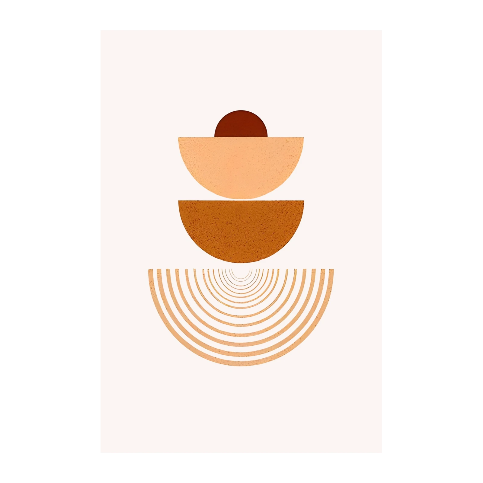 Abstract Sun Arch Mid Century Wall Art