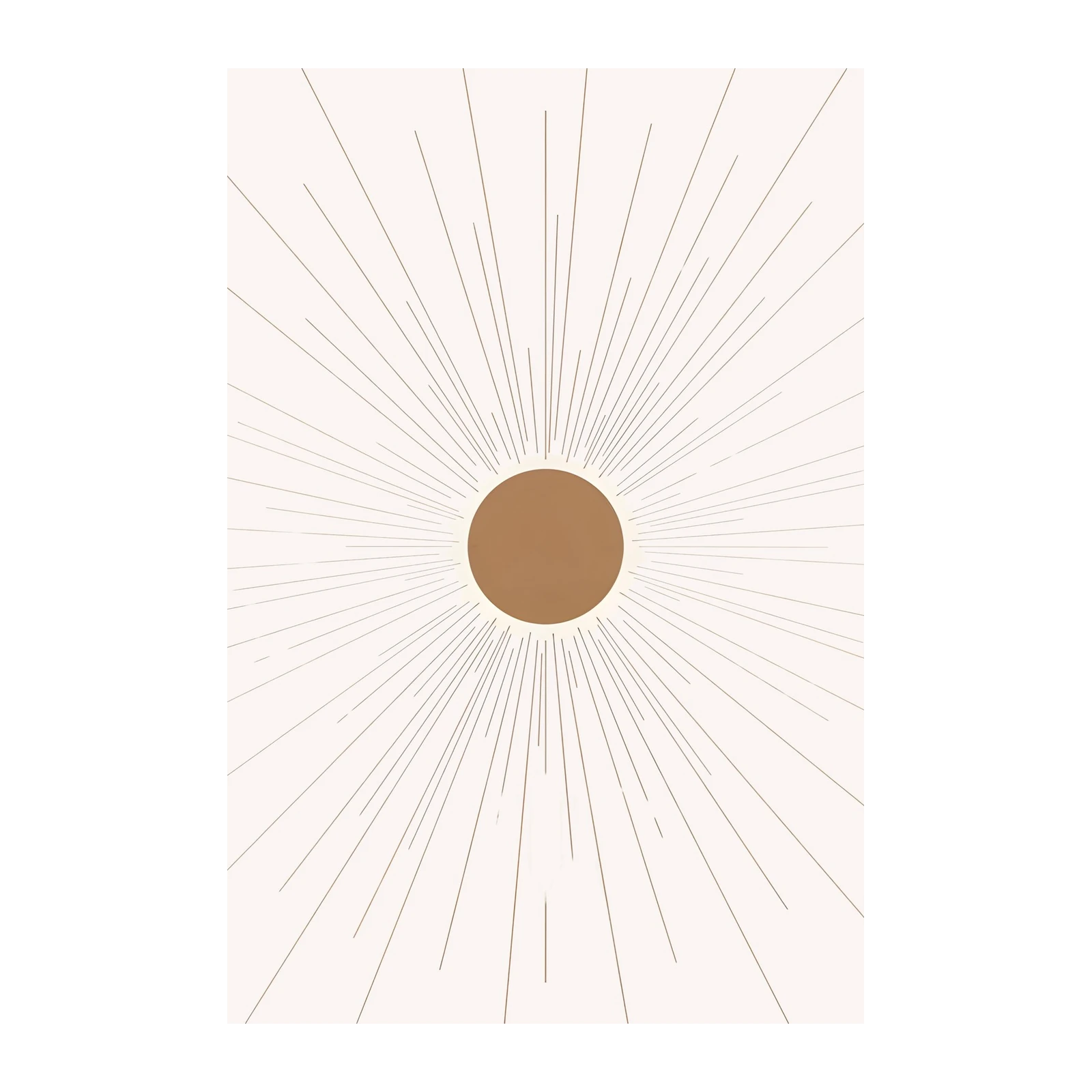 Minimalist Sunburst Boho Wall Art Wall Art