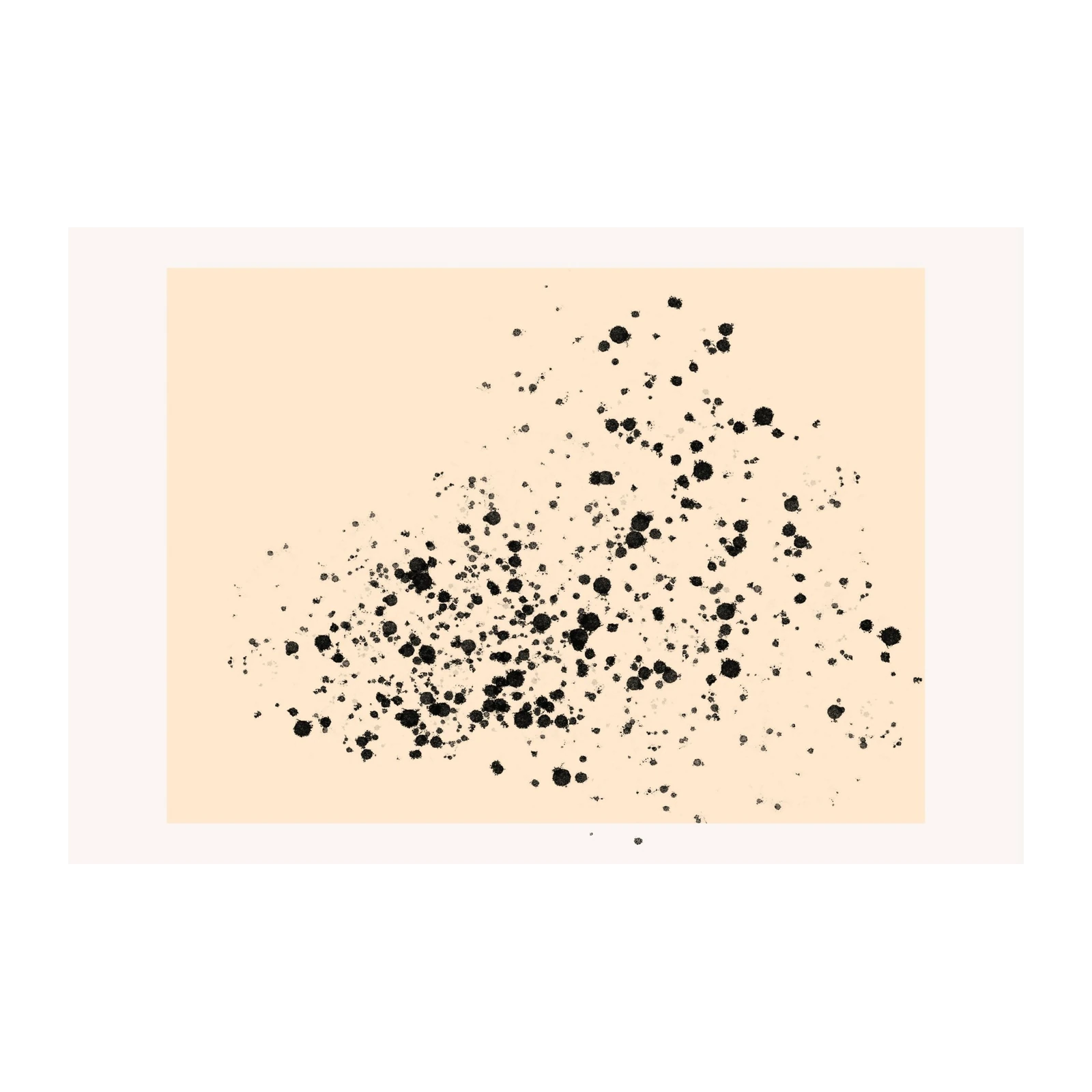 Abstract Ink Splatter Wall Art