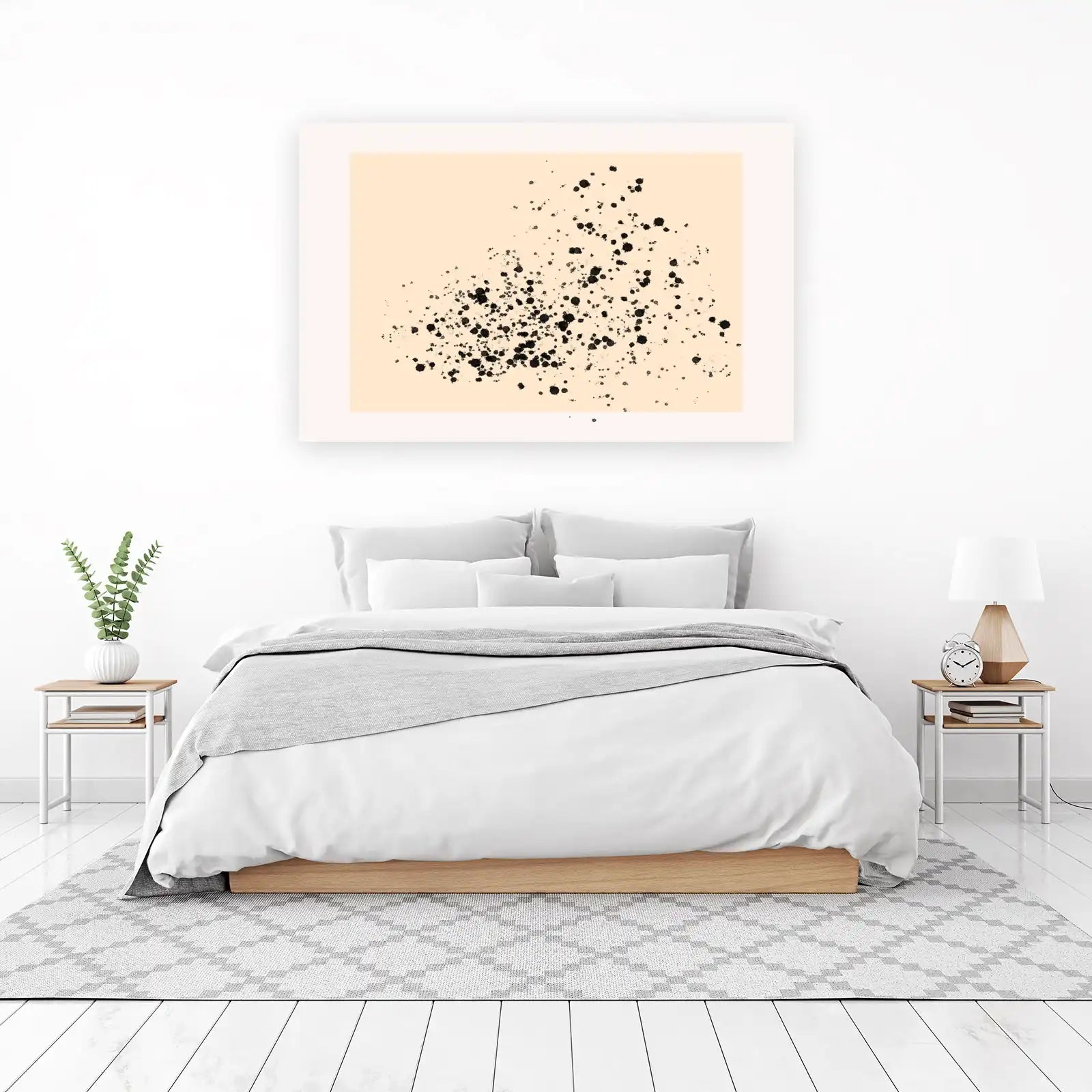 Abstract Ink Splatter Wall Art