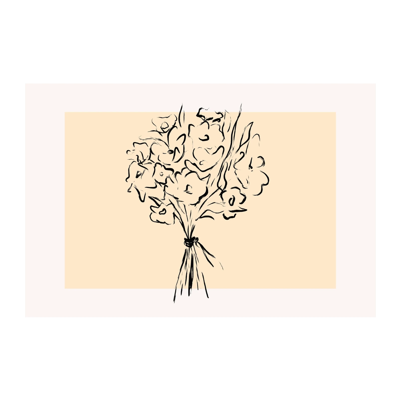 Abstract Floral Bouquet Wall Art
