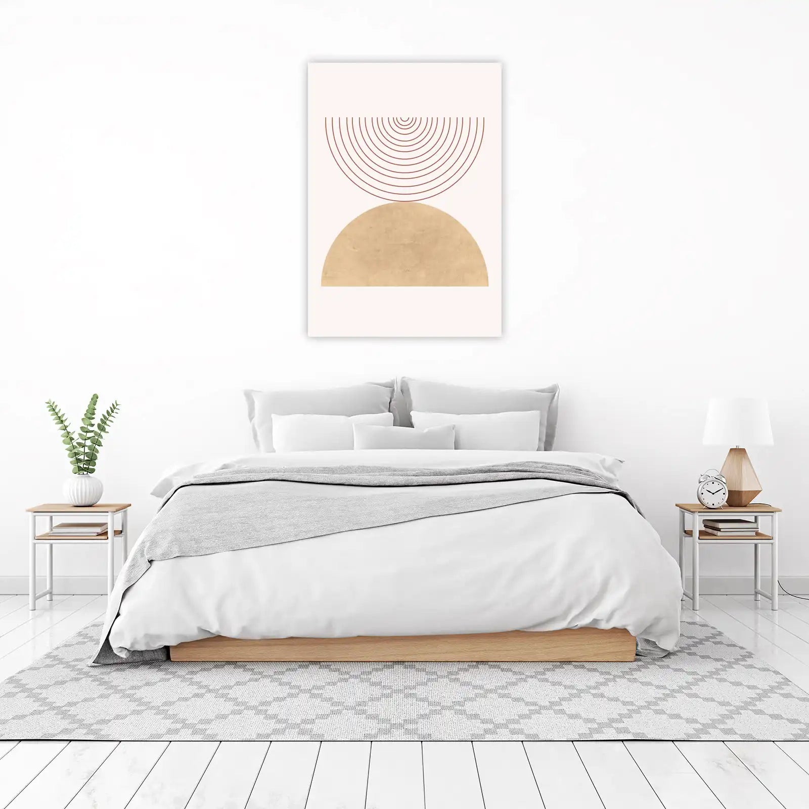 Abstract Geometric Mid-Century Modern Wall Art