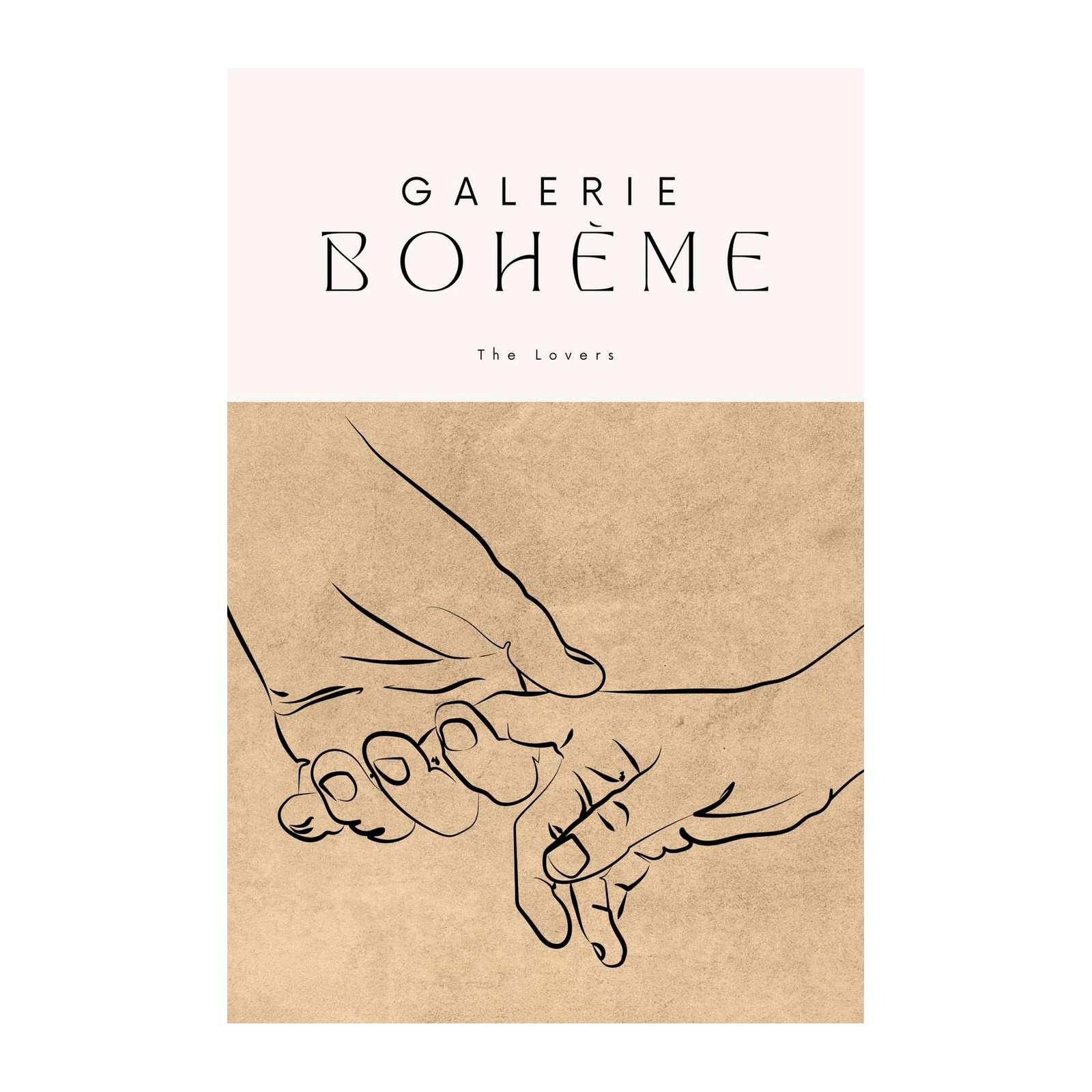Boheme Lovers Line Art Wall Art