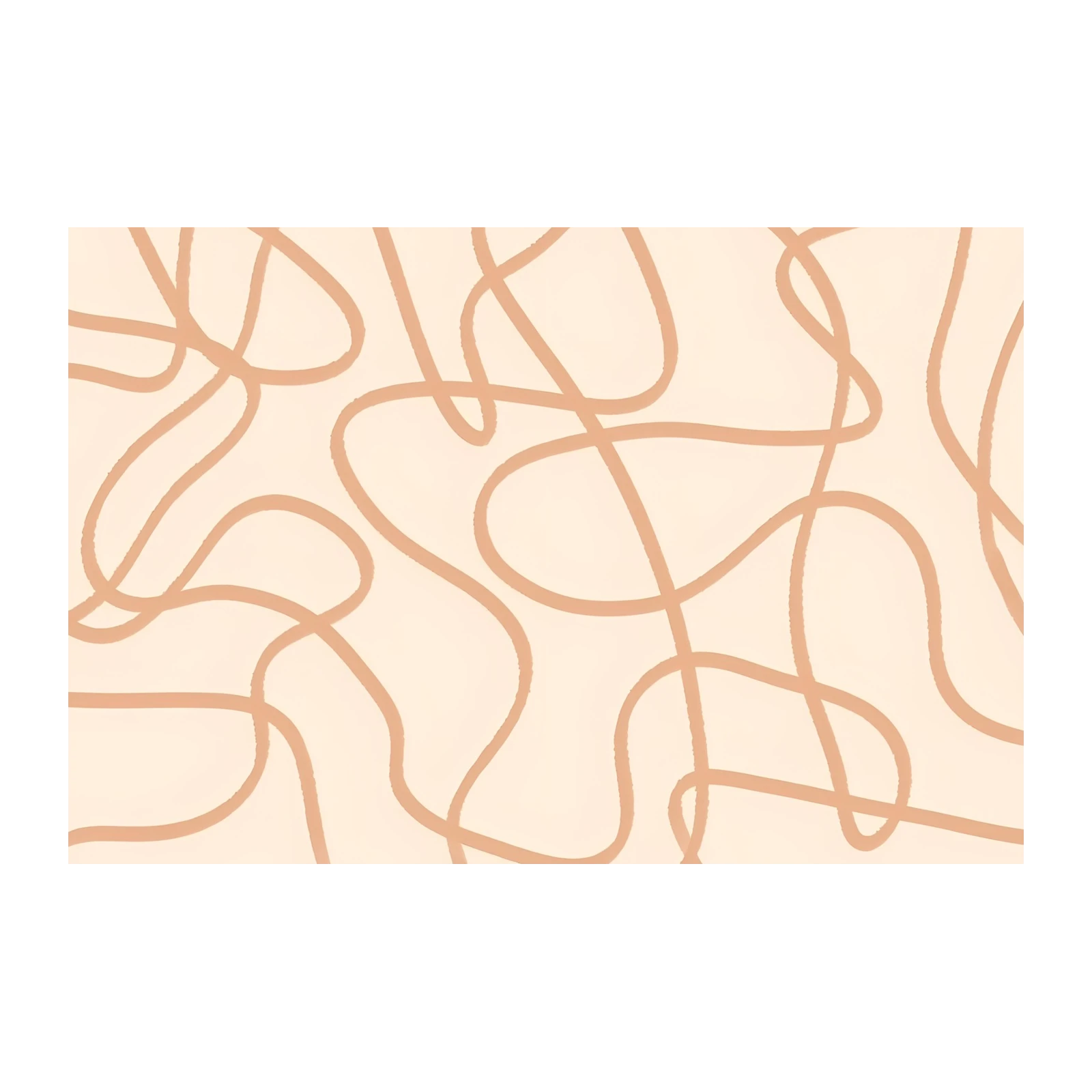 Abstract Swirls Mid Century Modern Wall Art
