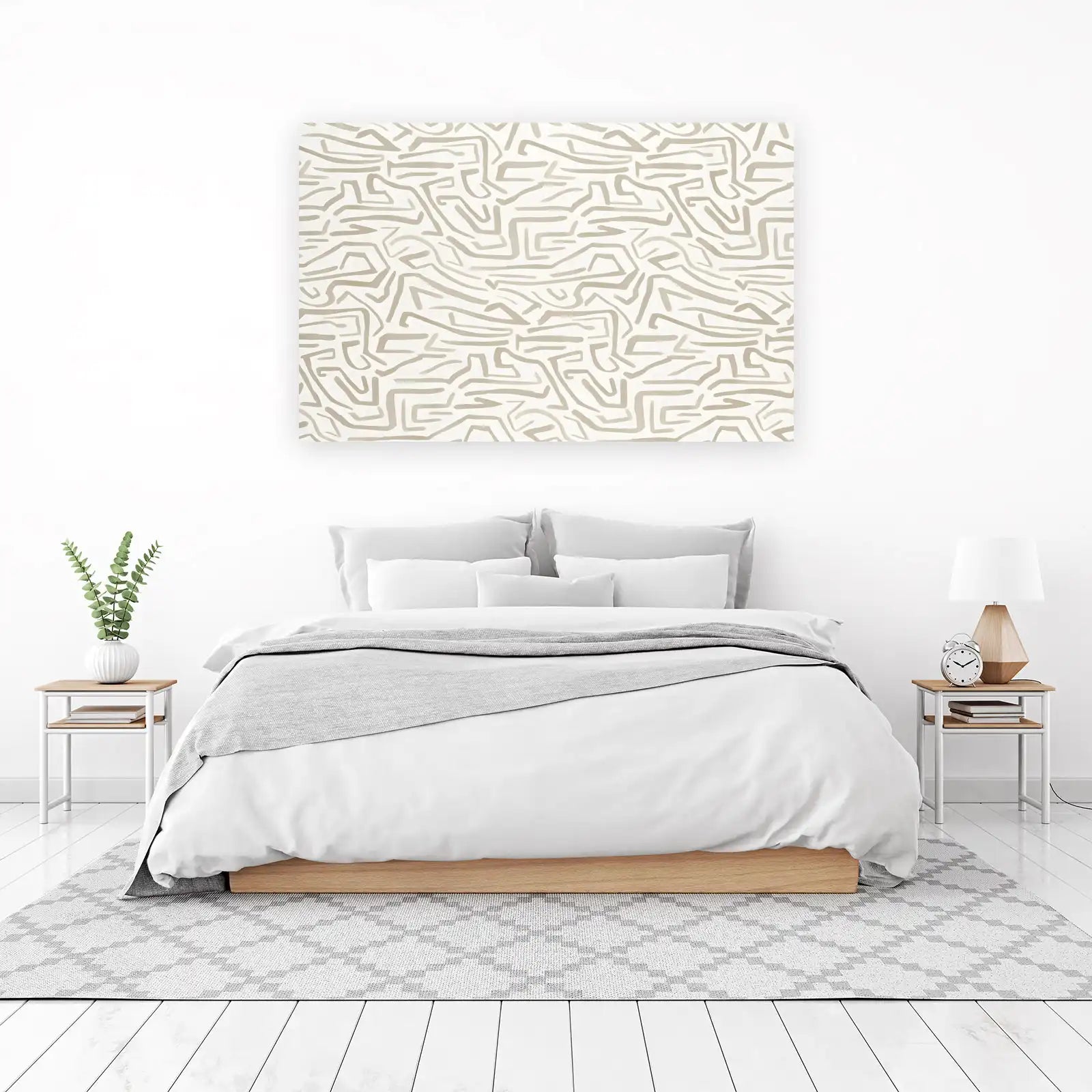 Abstract Geo Lines Wall Art - Modern Wall Art