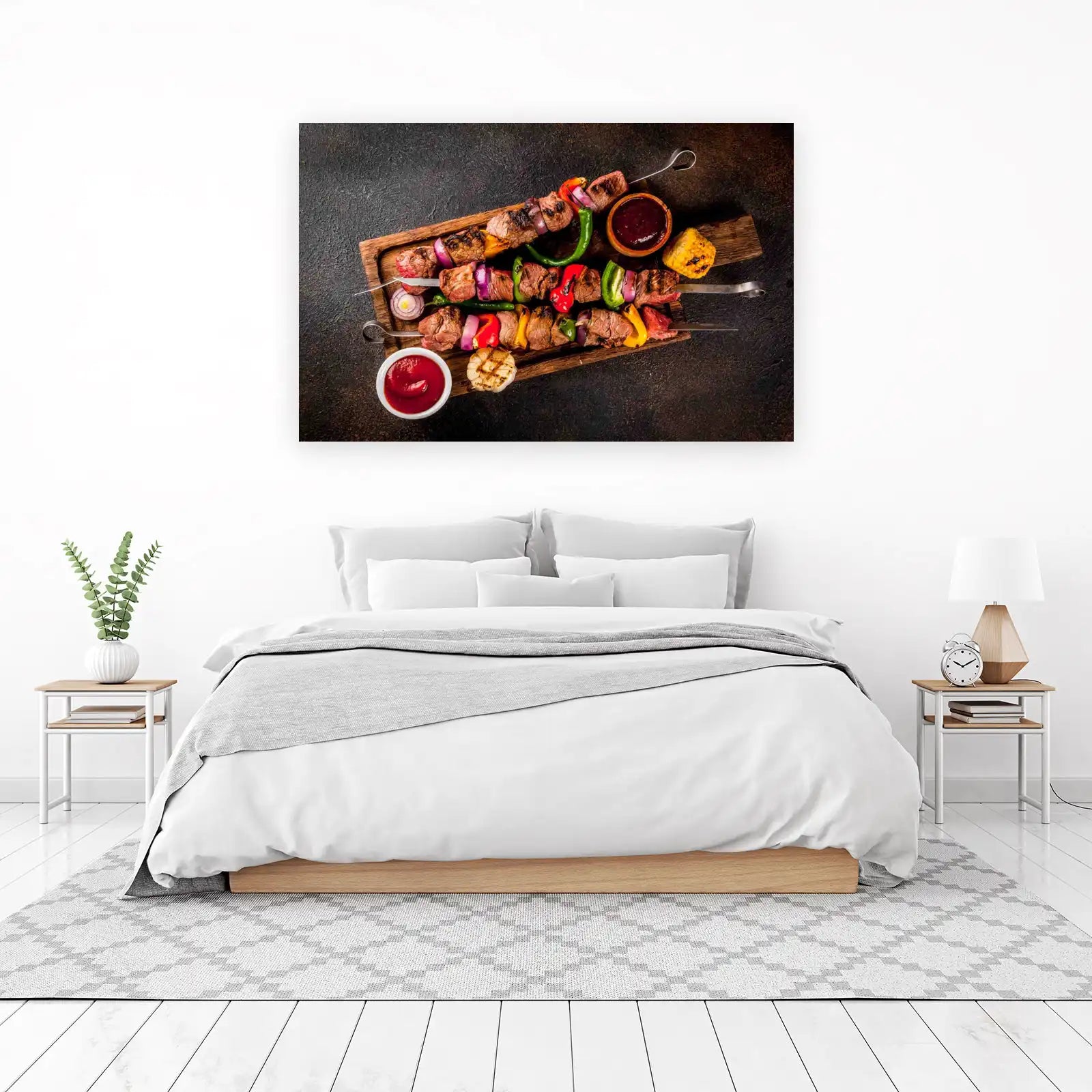 Juicy Steak Kebabs & Veggies Wall Art