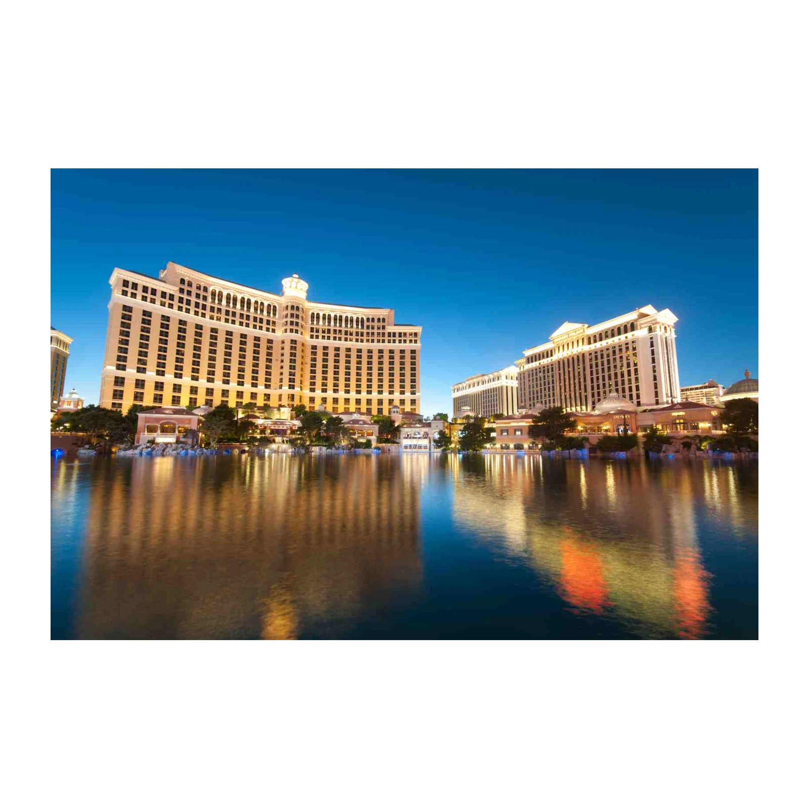 Elegant Vegas Skyline Reflection Wall Art