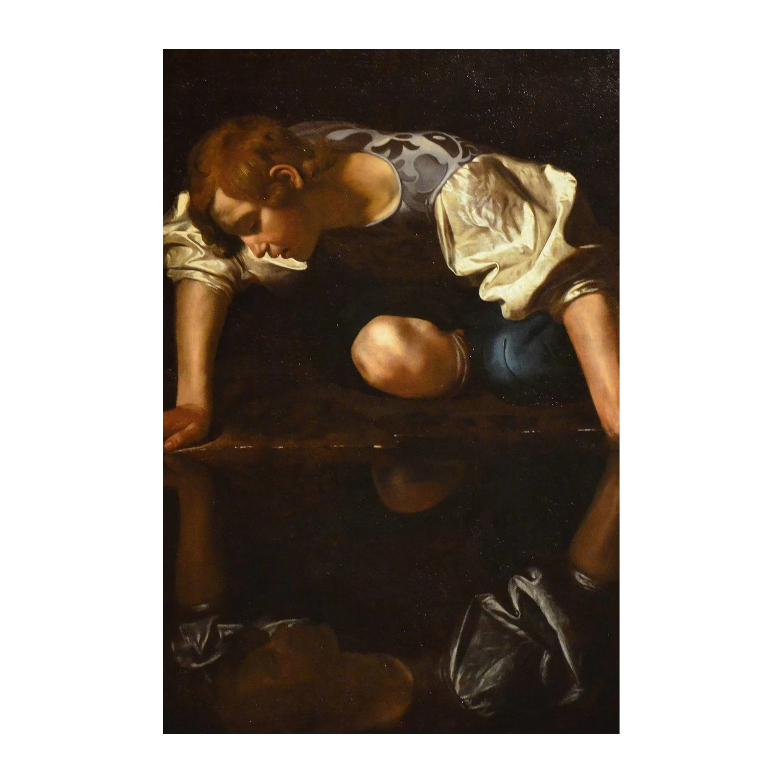 Narcissus by Caravaggio Wall Art - Baroque Art
