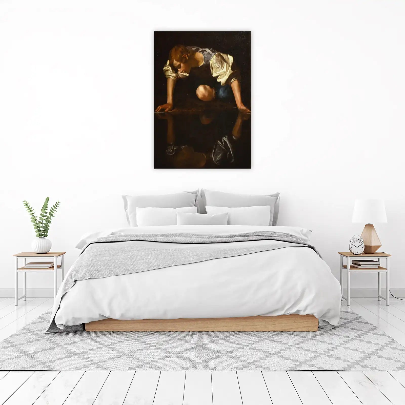 Narcissus by Caravaggio Wall Art - Baroque Art