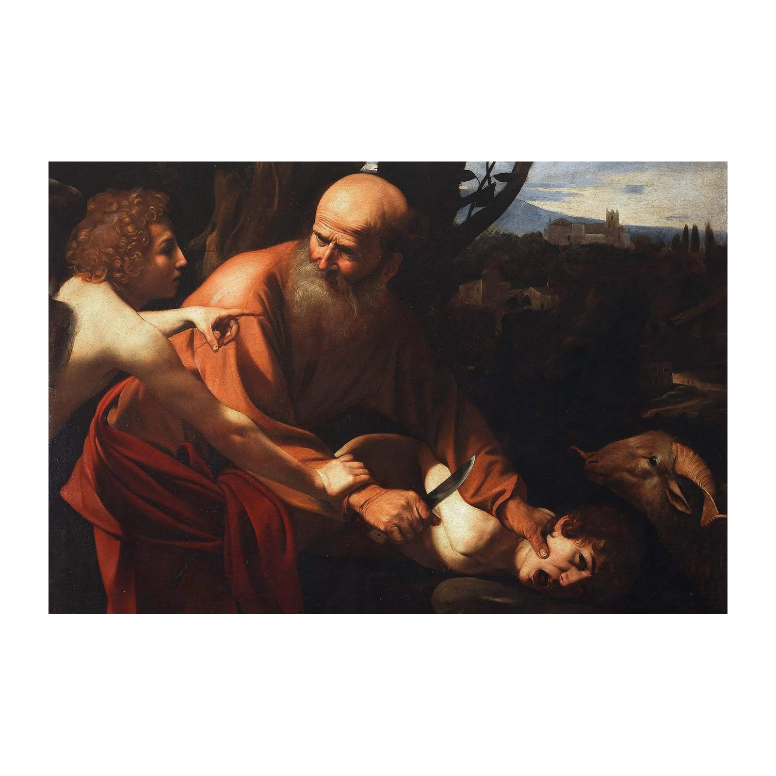 Sacrifice of Isaac Baroque Masterpiece Wall Art