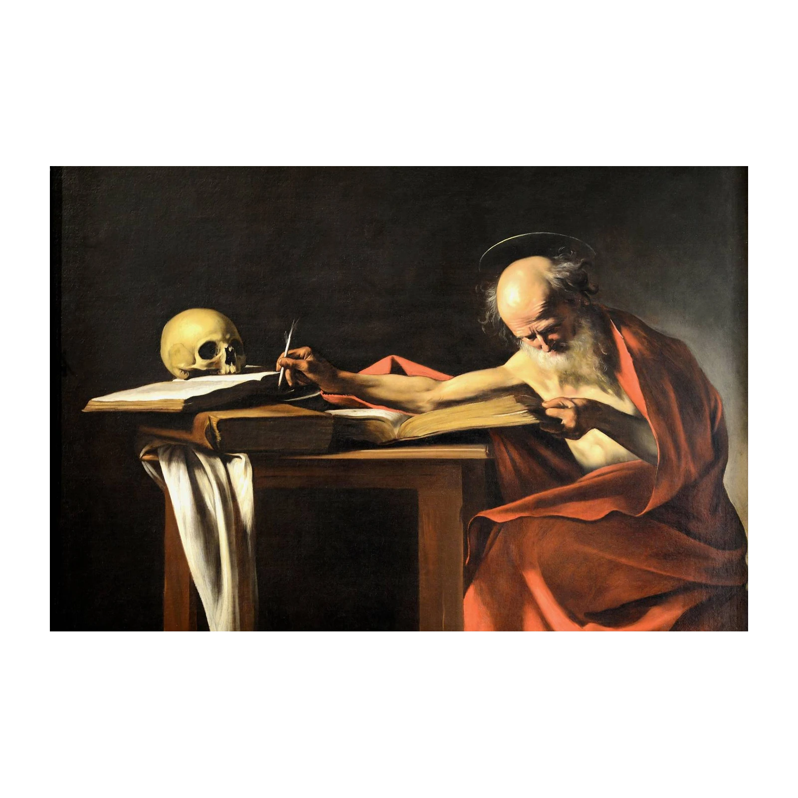 St. Jerome Contemplating Life & Death Wall Art