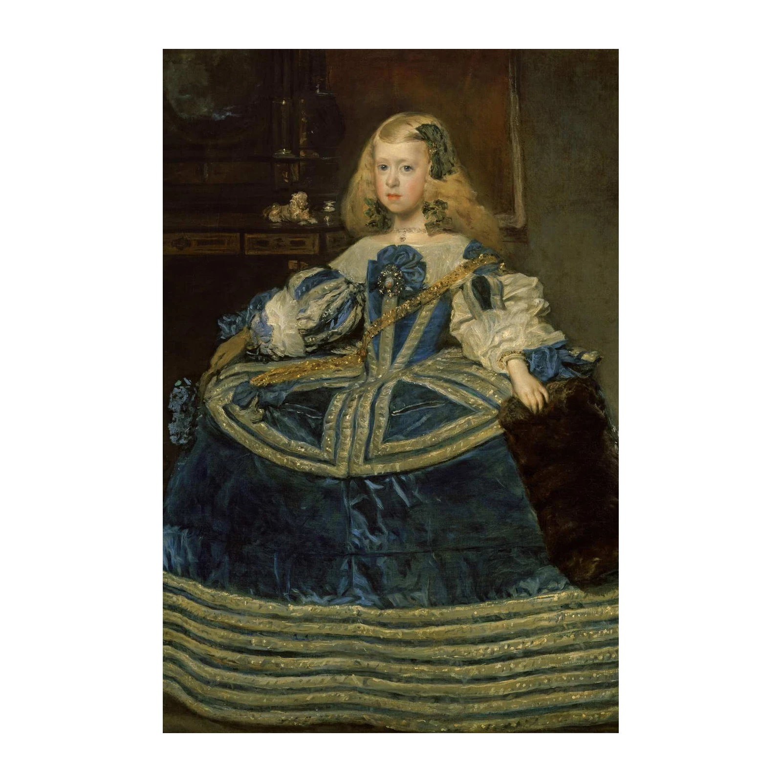 Velázquez Infanta Margarita Blue Ball Gown Wall Art