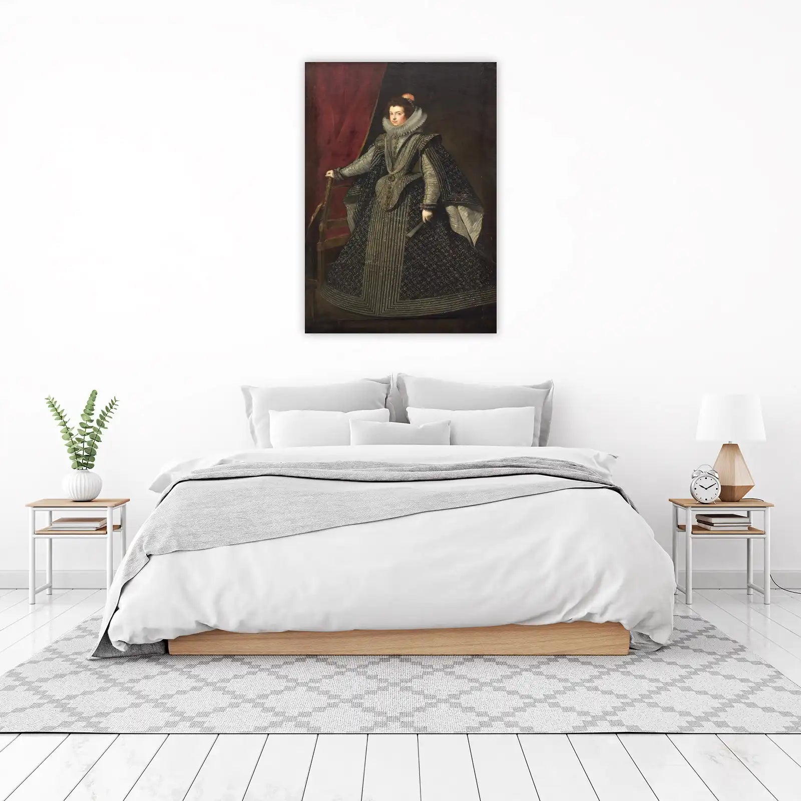 Regal Lady Portrait Renaissance Style Wall Art