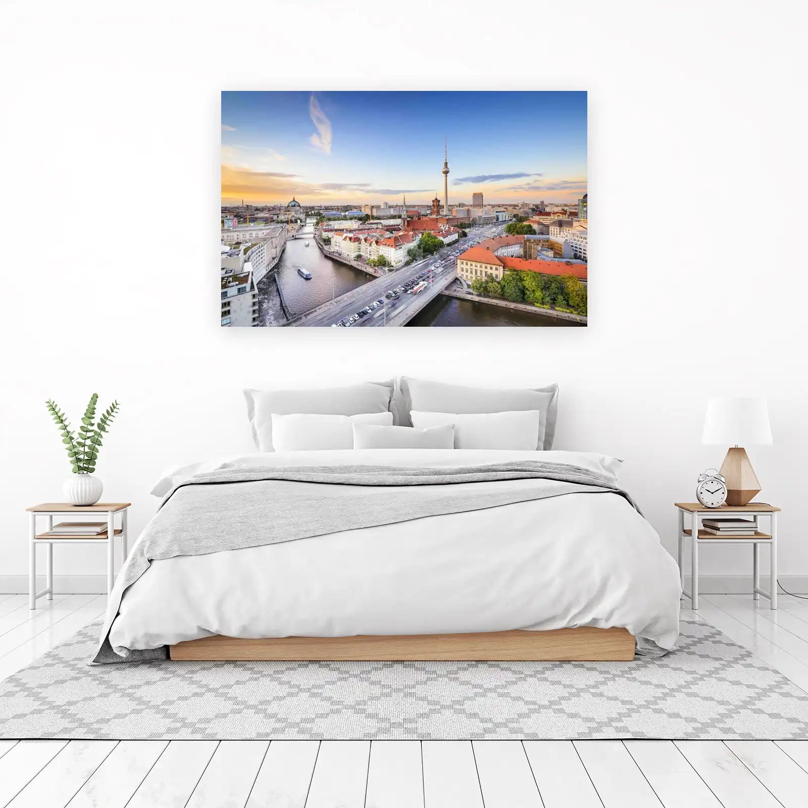 Berlin Skyline at Dusk Wall Art