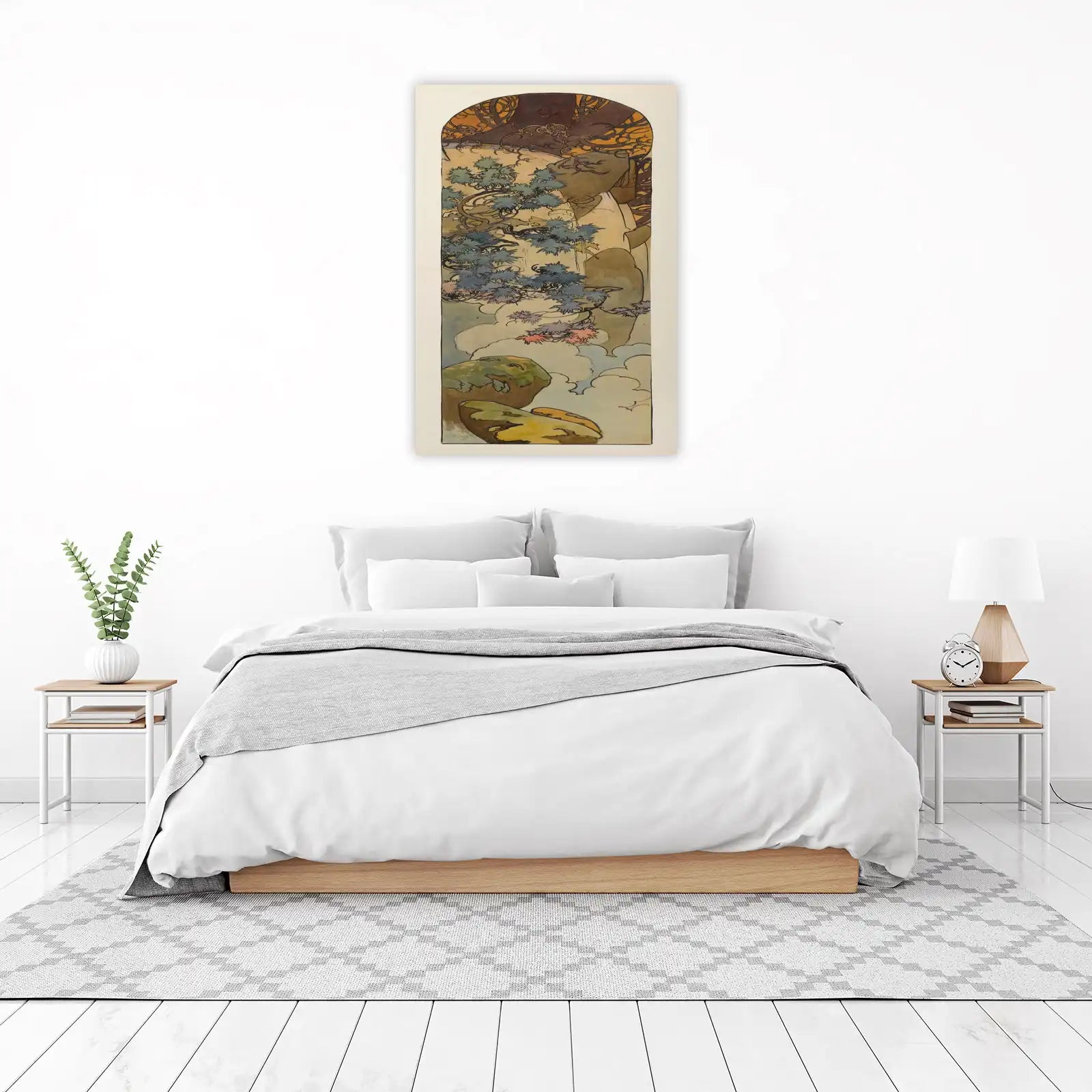 Art Nouveau Nature Landscape Wall Art