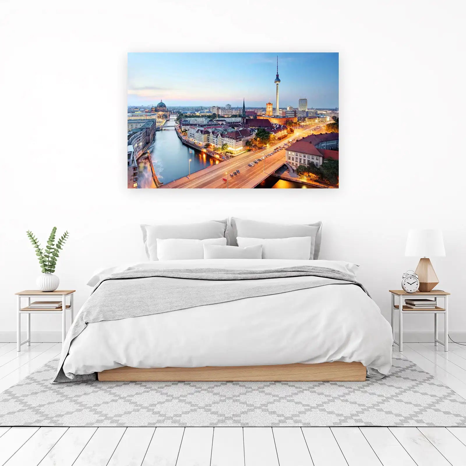 Iconic Berlin Skyline at Dusk Wall Art