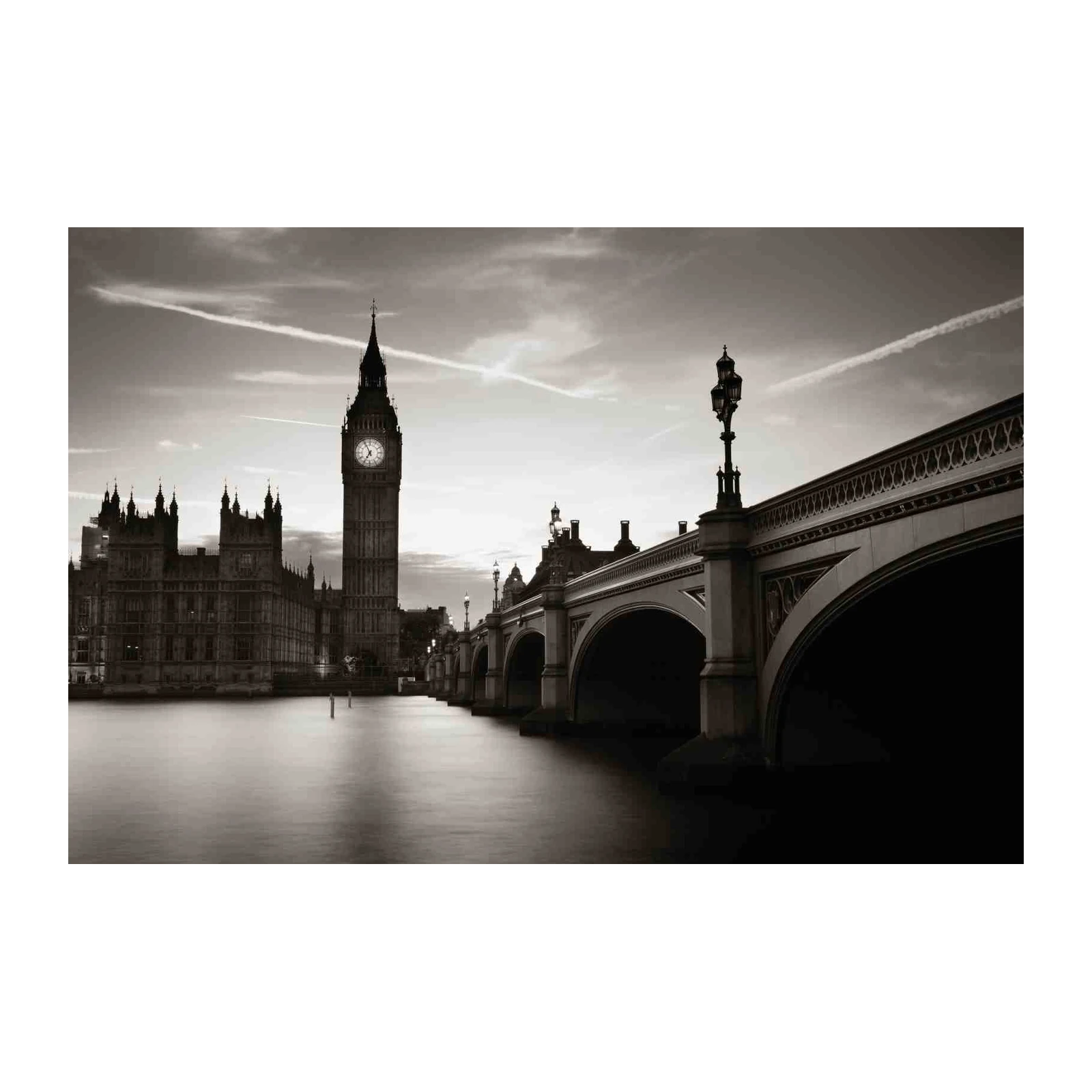 Vintage London Big Ben & Bridge Wall Art