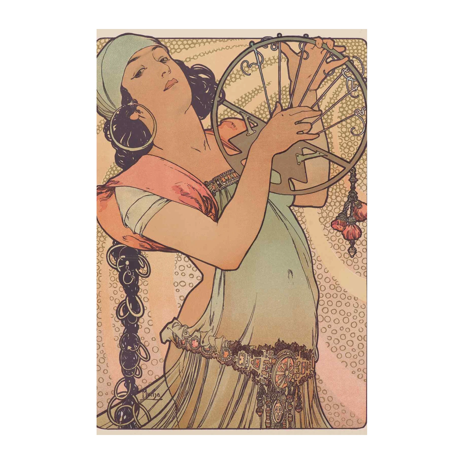 Art Nouveau Fortune Teller Wall Art