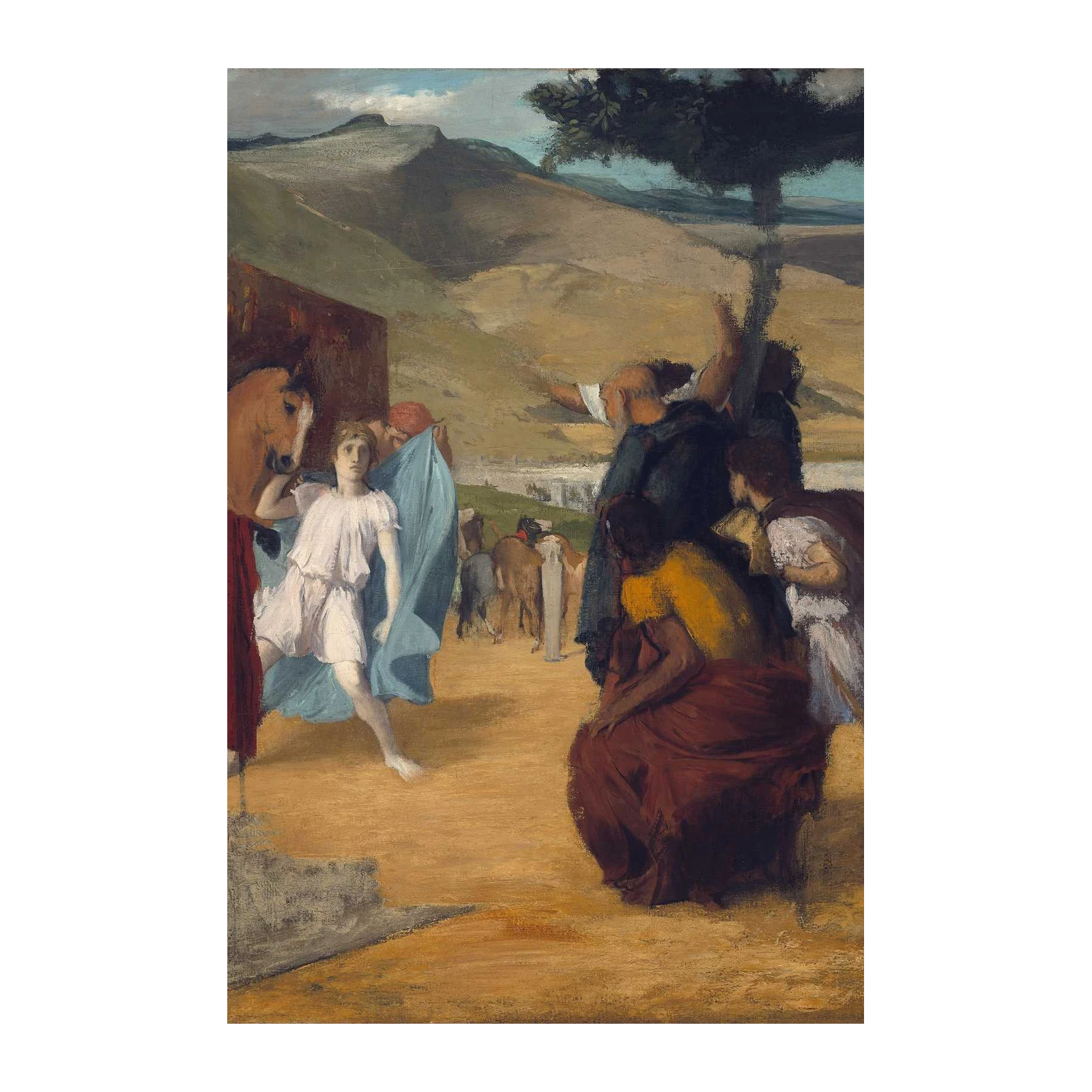 Classical Scene Horse & Figures Wall Art