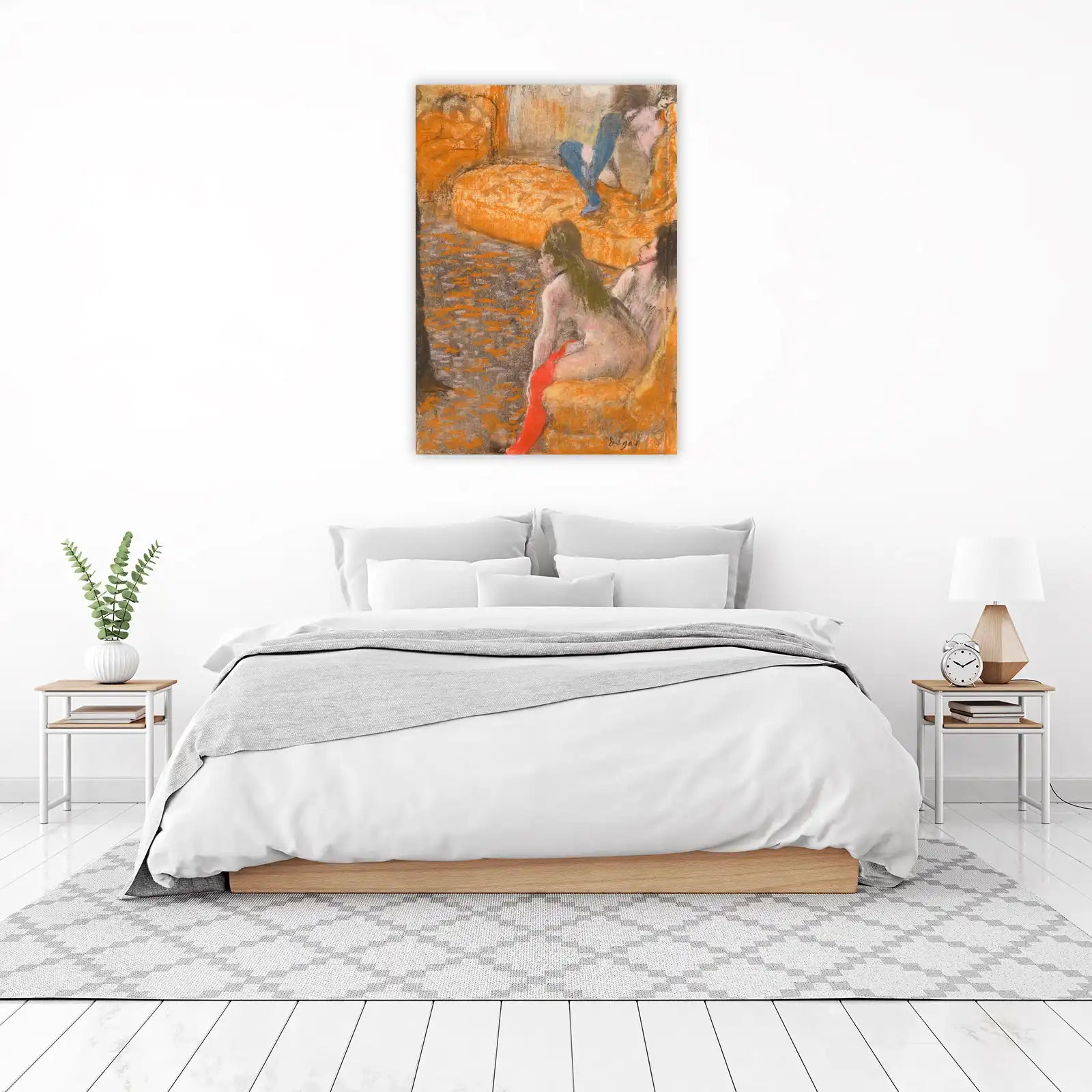 Degas Dancers Orange Ballet Wall Art
