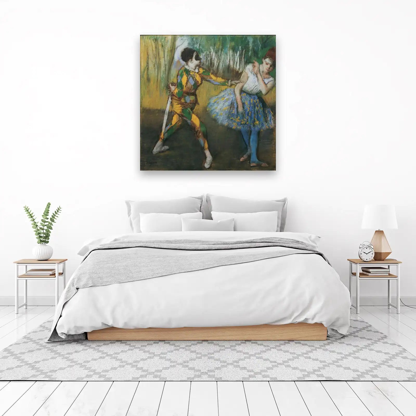 Harlequin & Dancer Pastel Wall Art