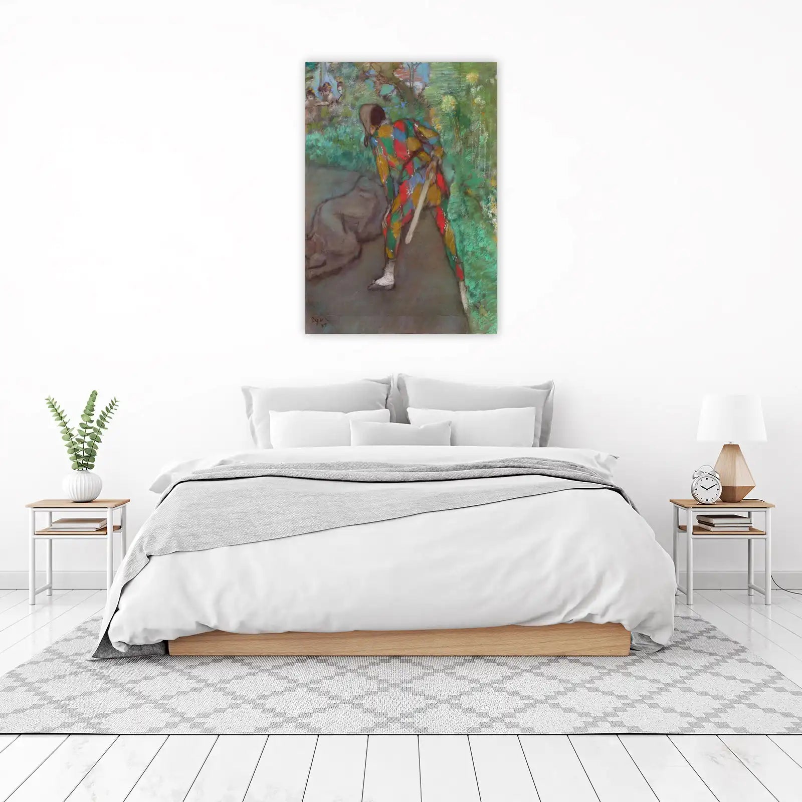 Harlequin Dancer with Audience Wall Art